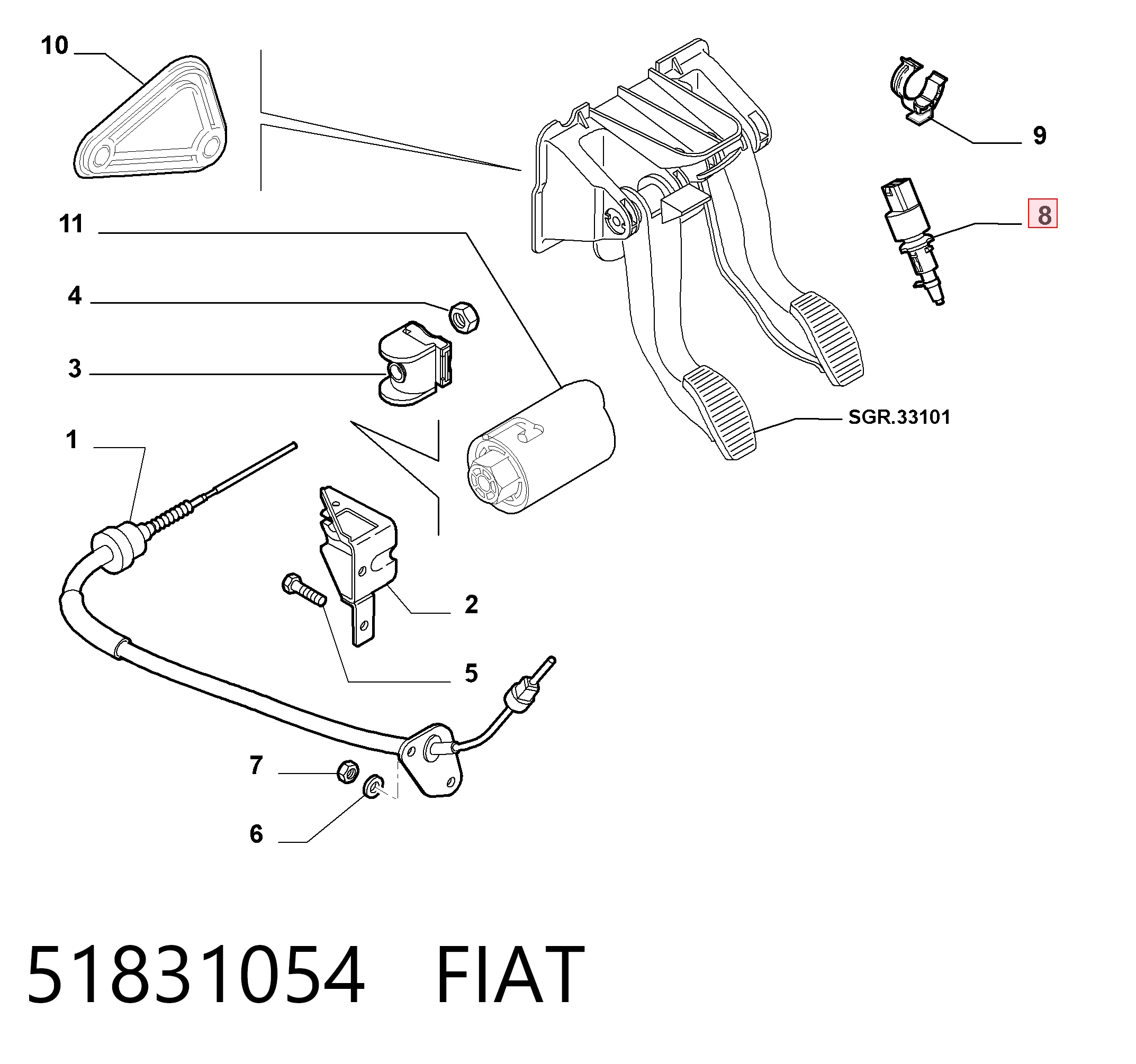 Жабка тормозу 453461 Peugeot/Citroen