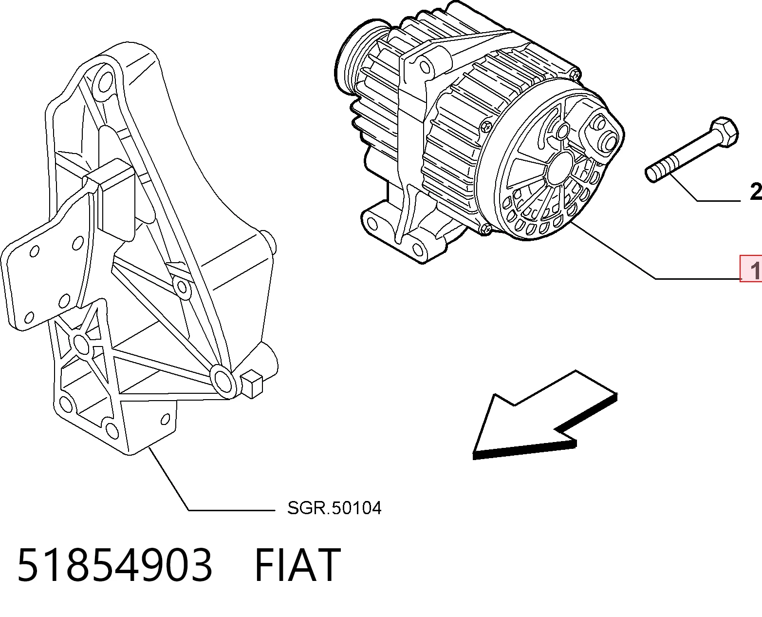 51854903 Fiat/Alfa/Lancia Авто генератор