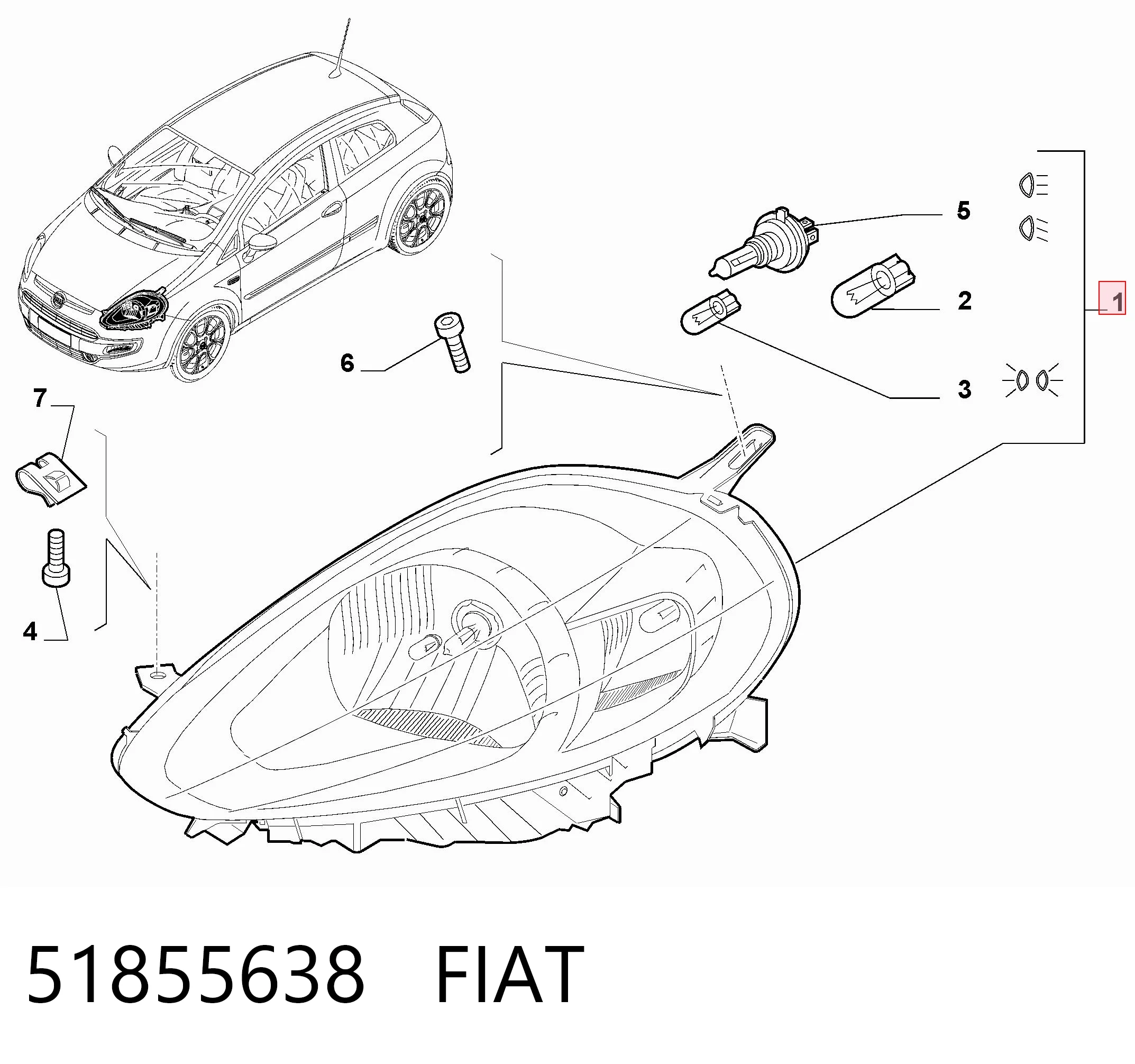 Фара правая Polcar 303610E ціна, від 96.38 USD