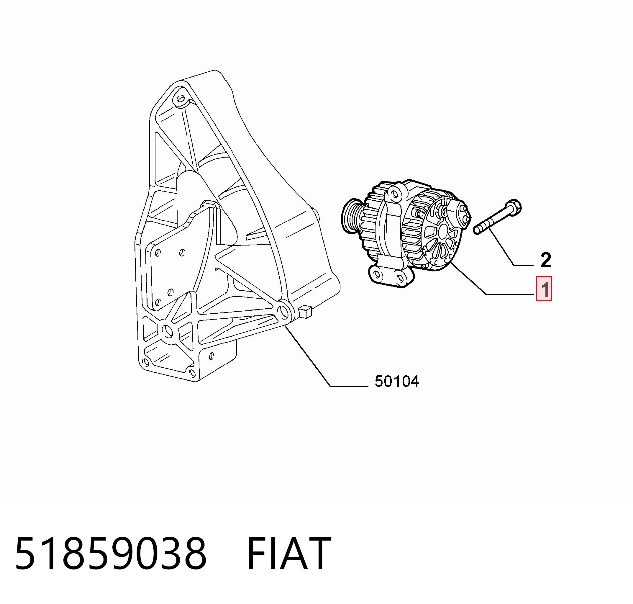 51859038 Fiat/Alfa/Lancia Авто генератор