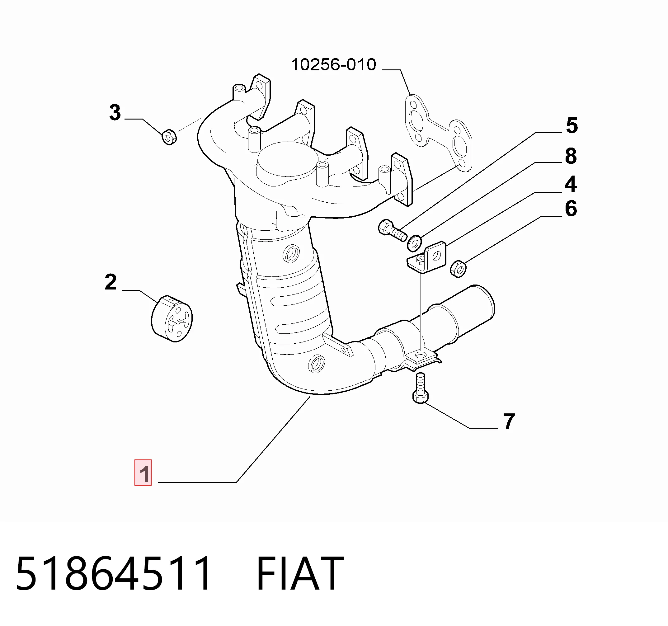 Шланг гальмівний задній Ford 1613347 ціна, від 11.22 USD