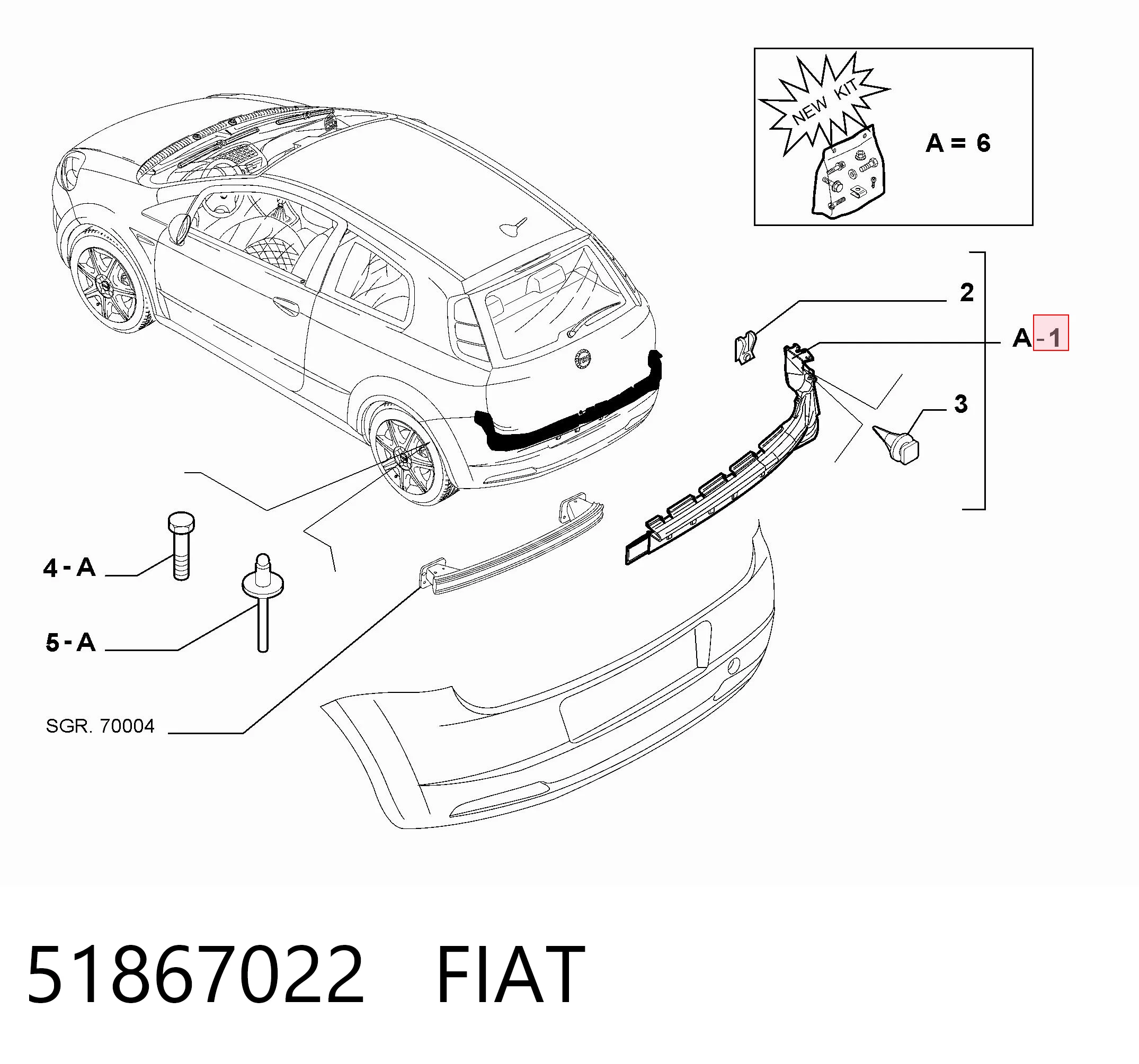 Кронштейн бампера заднього, лівий Polcar 3024967 ціна, від 21.25 USD