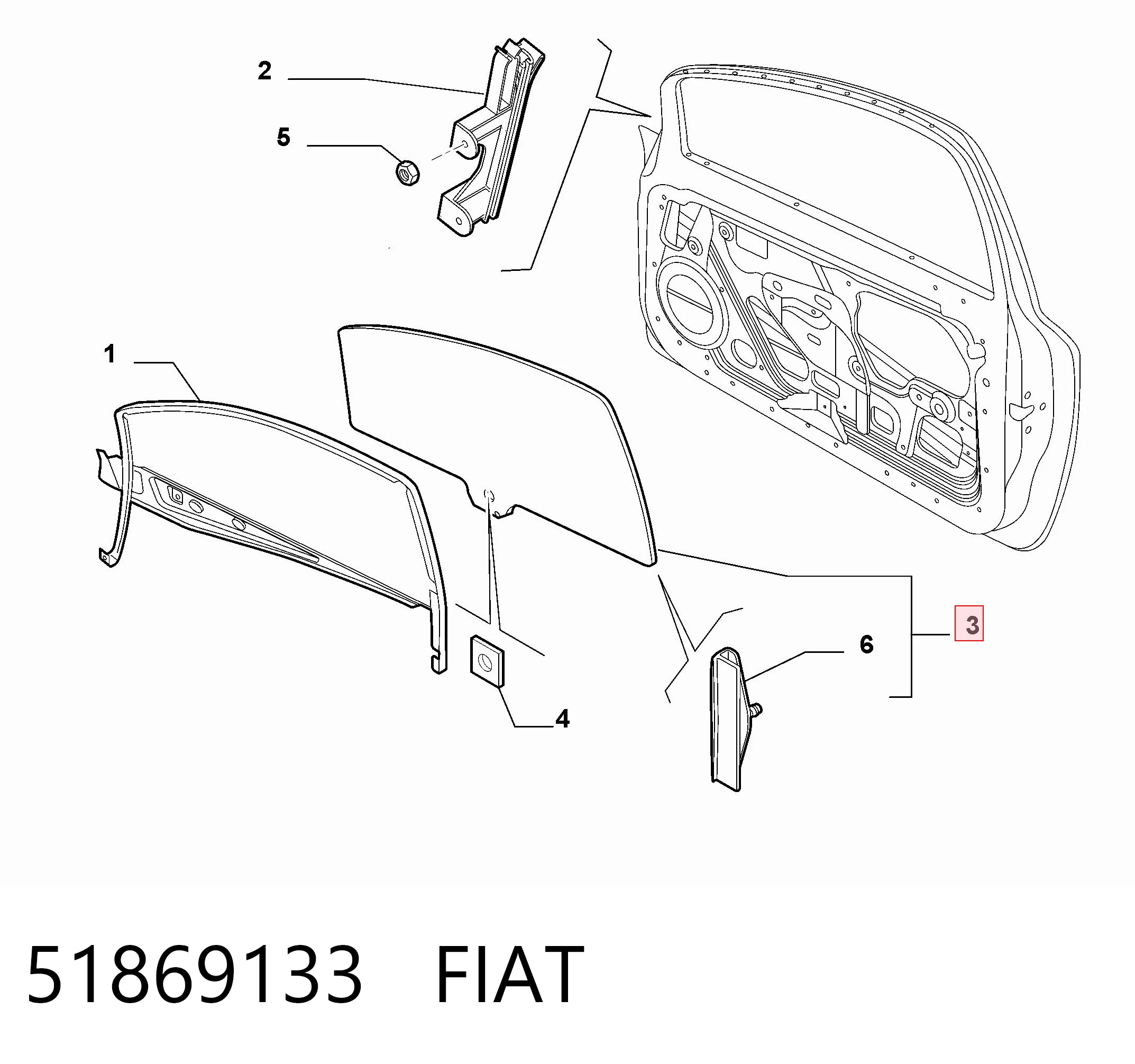 ST401260 Pilkington Скло передніх дверей, правих