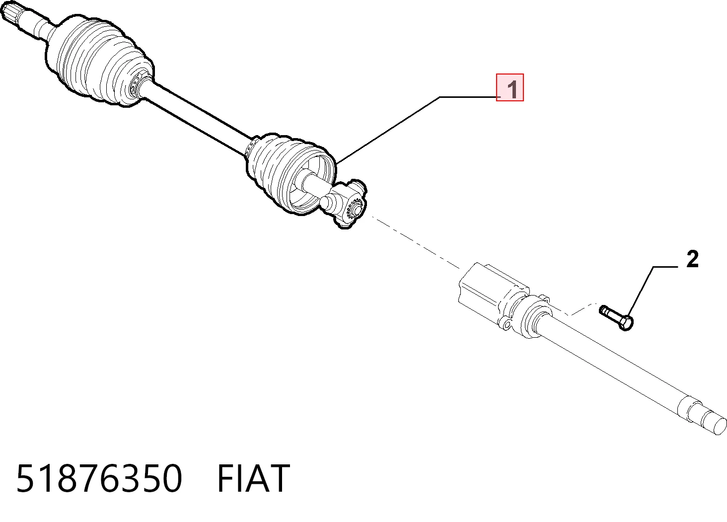 Привід правий Posterparts BB3941
