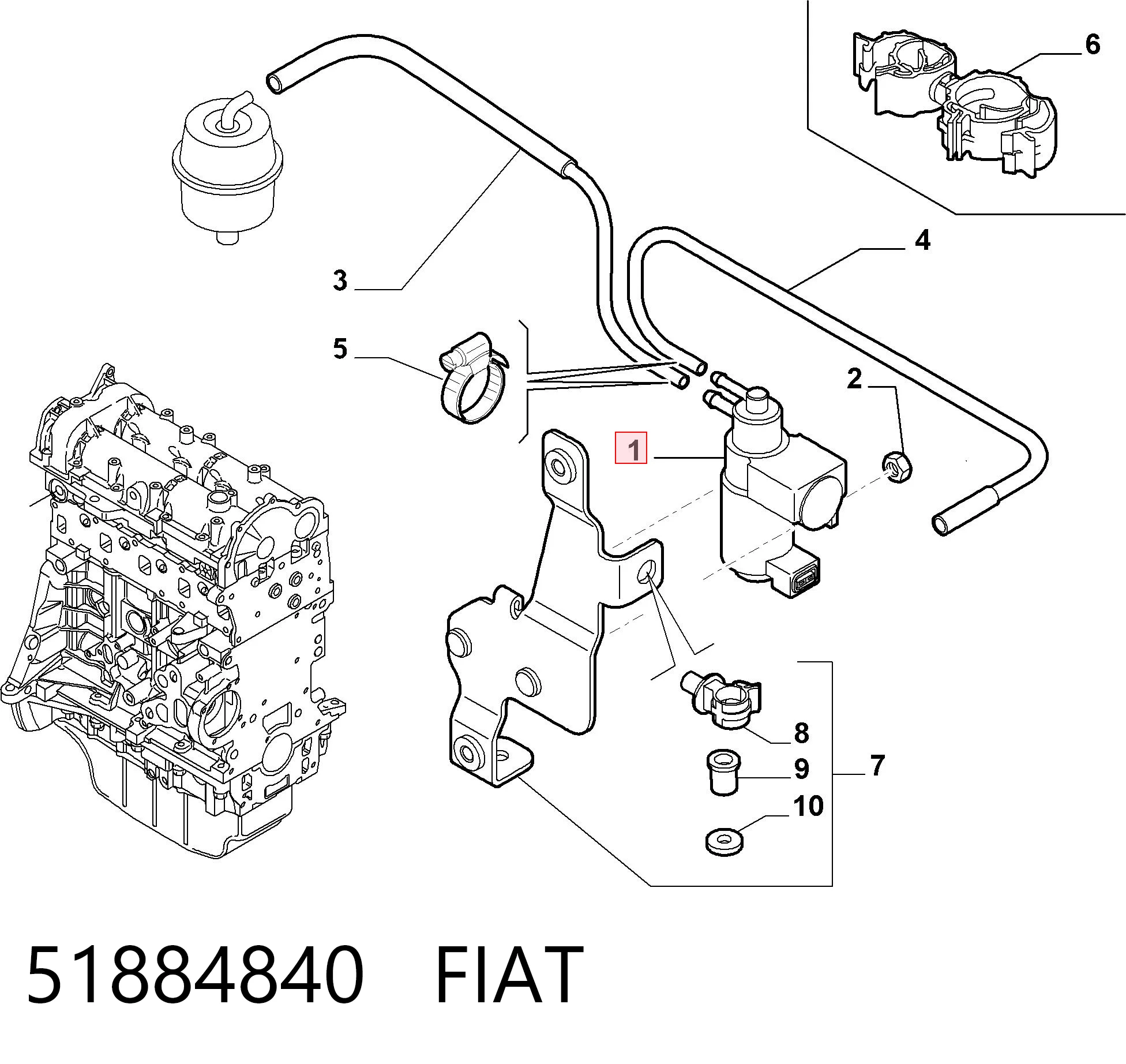 Купити 4802156 General Motors Клапан перетворювач тиску наддуву (соленоїд)
