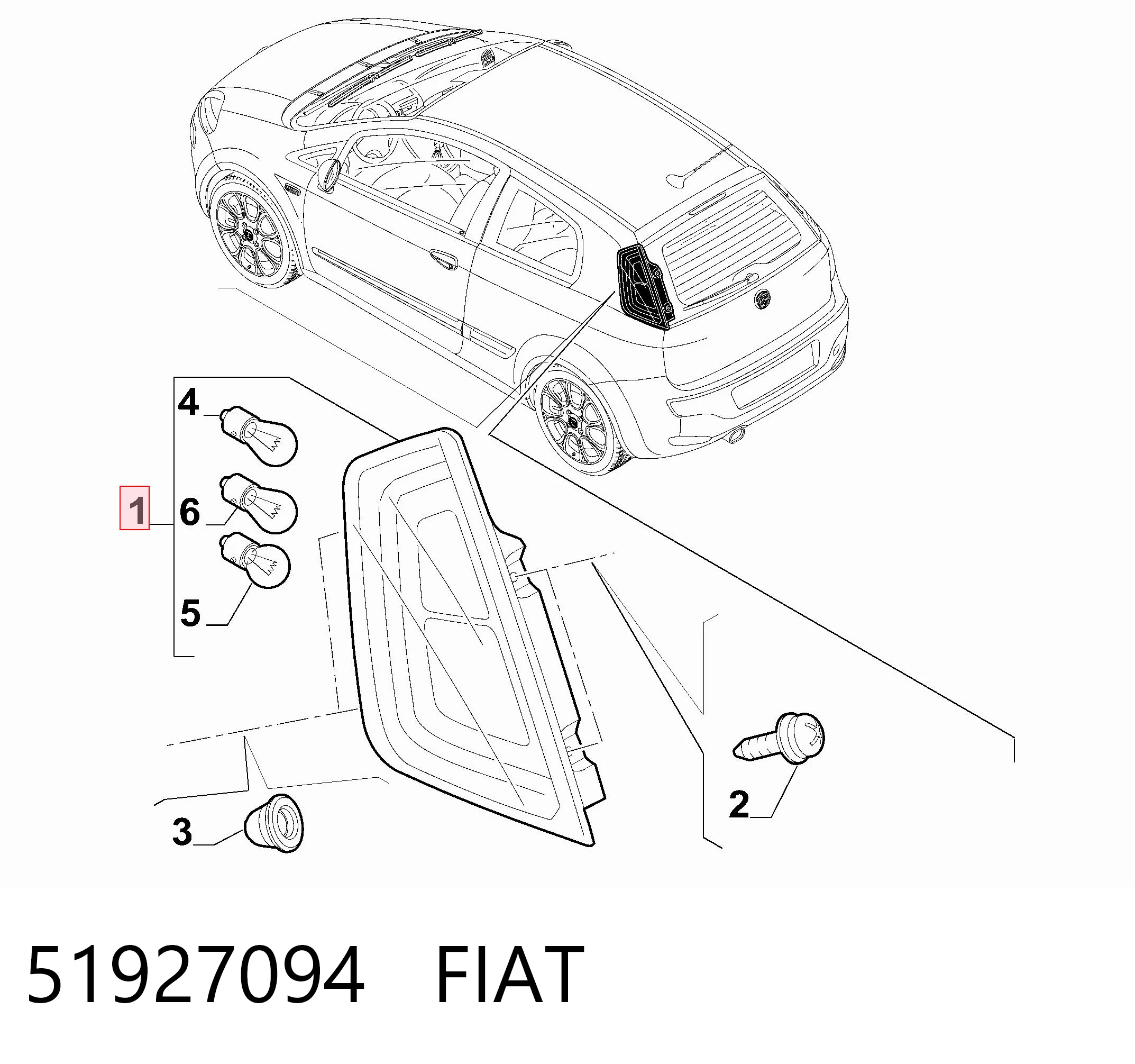 Задня права фара LLI411 Magneti Marelli