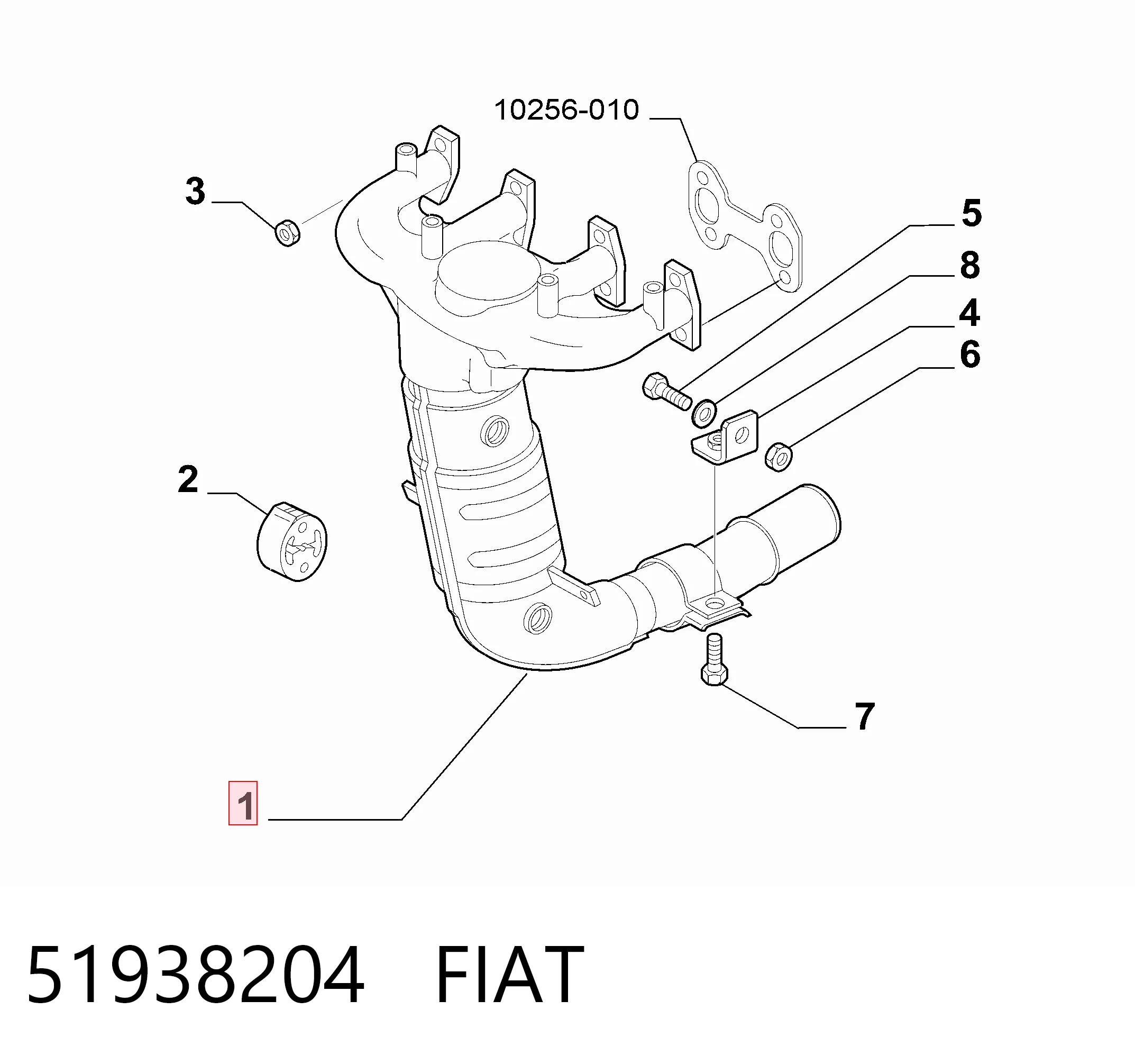 Шланг гальмівний задній 1613347 Ford