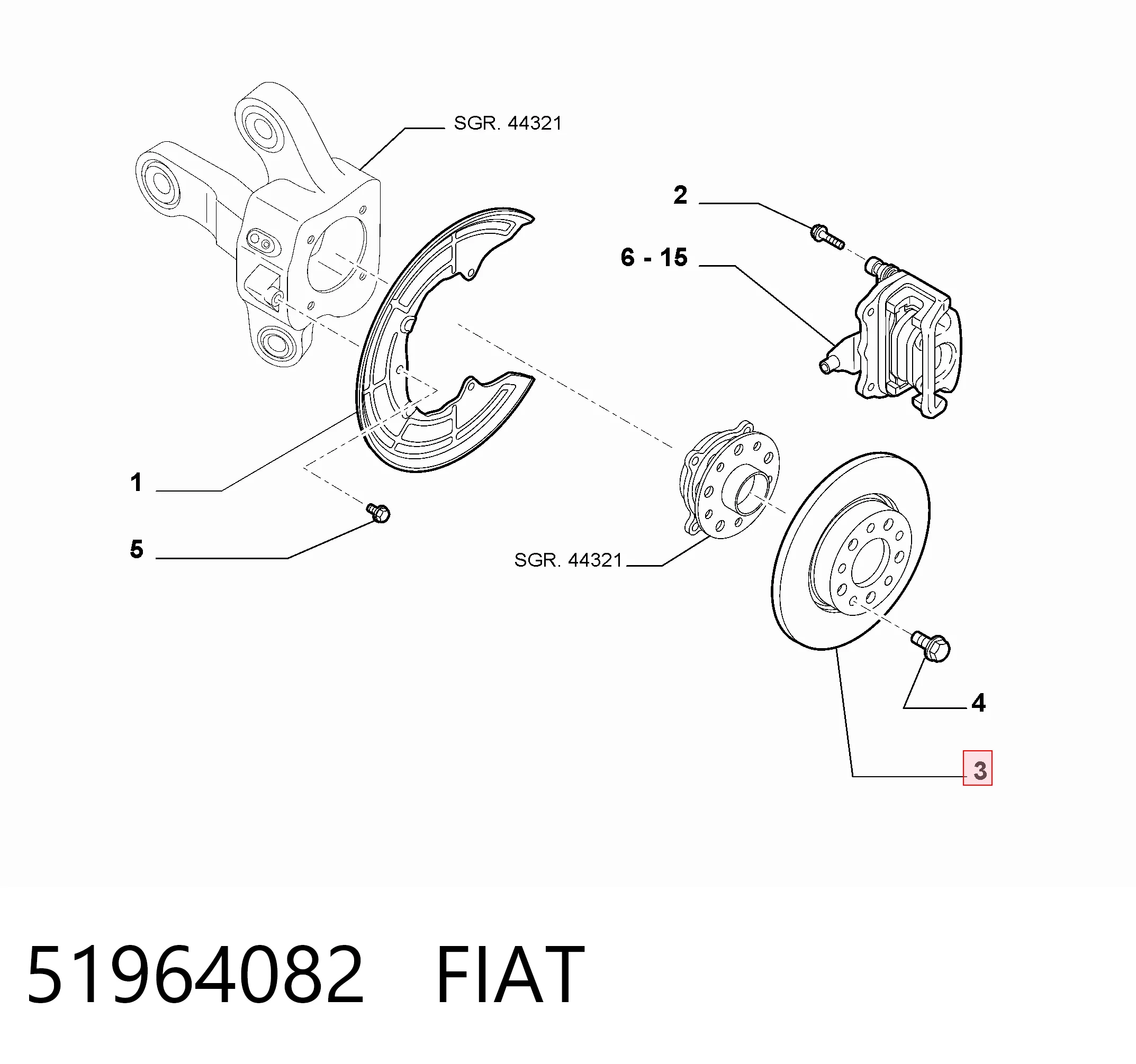 51964082 Fiat/Alfa/Lancia Дискові гальма