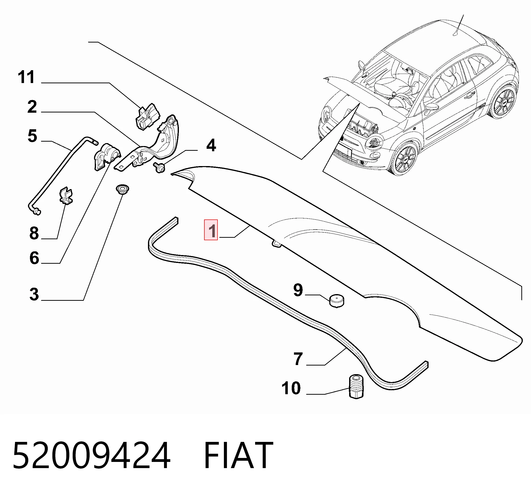 Капот Simyi SYFT030G002