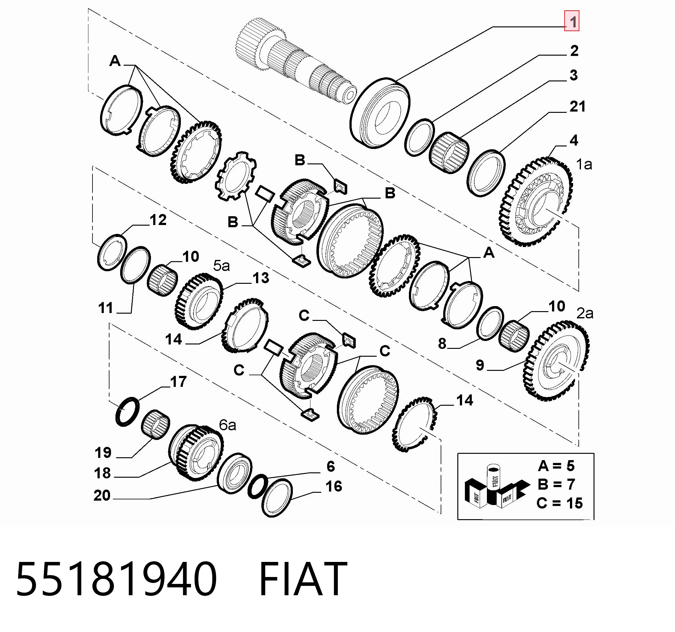 55567508 Peugeot/Citroen Підшипник КПП