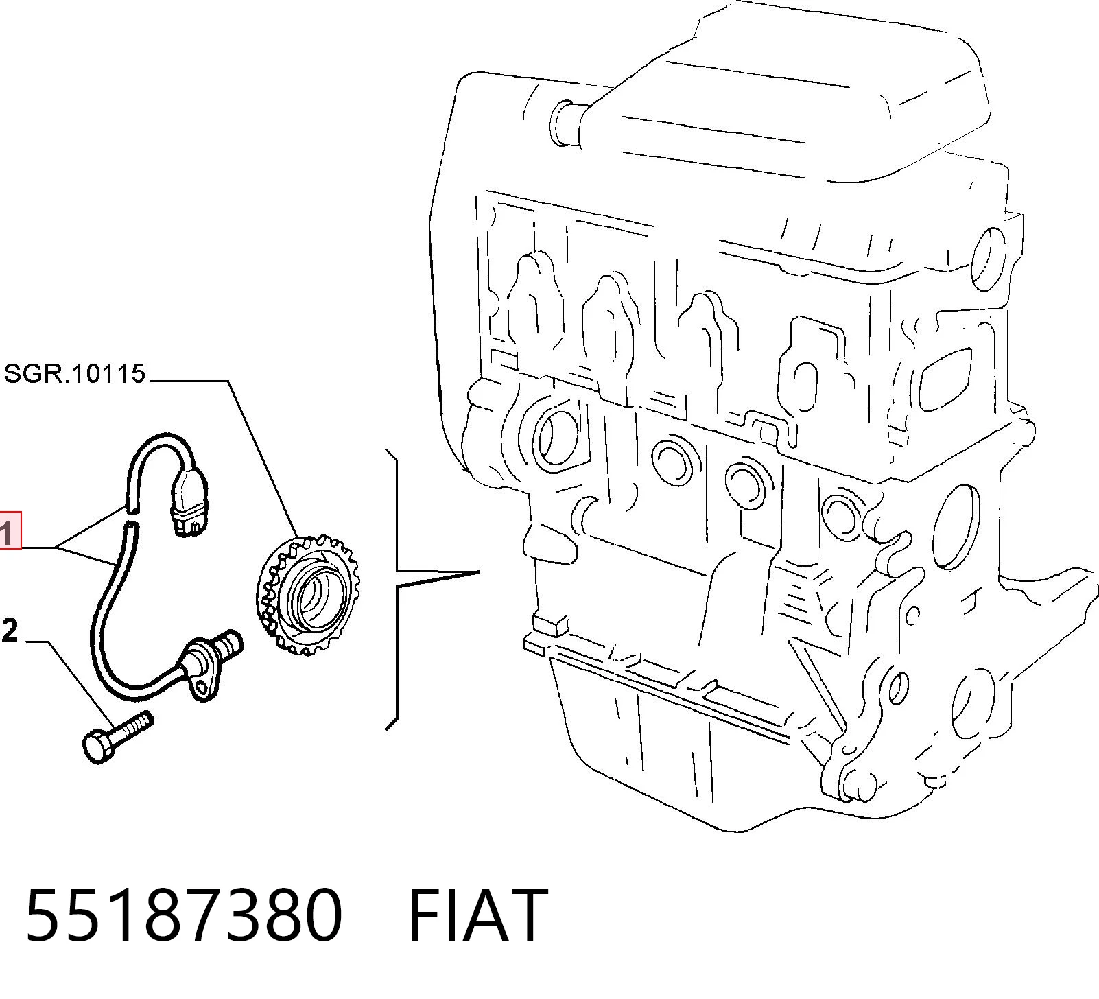 55187380 Fiat/Alfa/Lancia ДПКВ