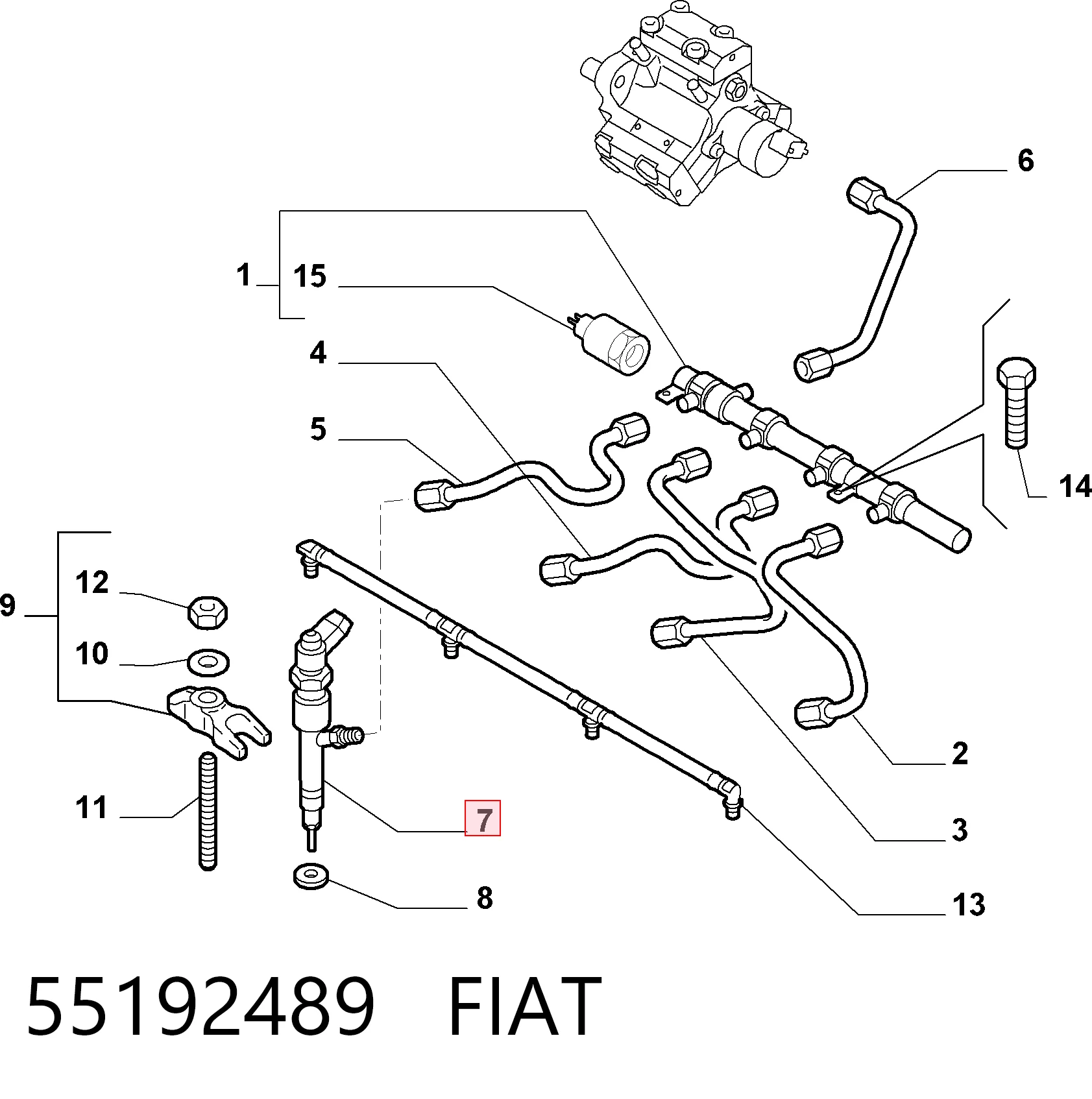 Форсунка інжектора Alfa Romeo 147 