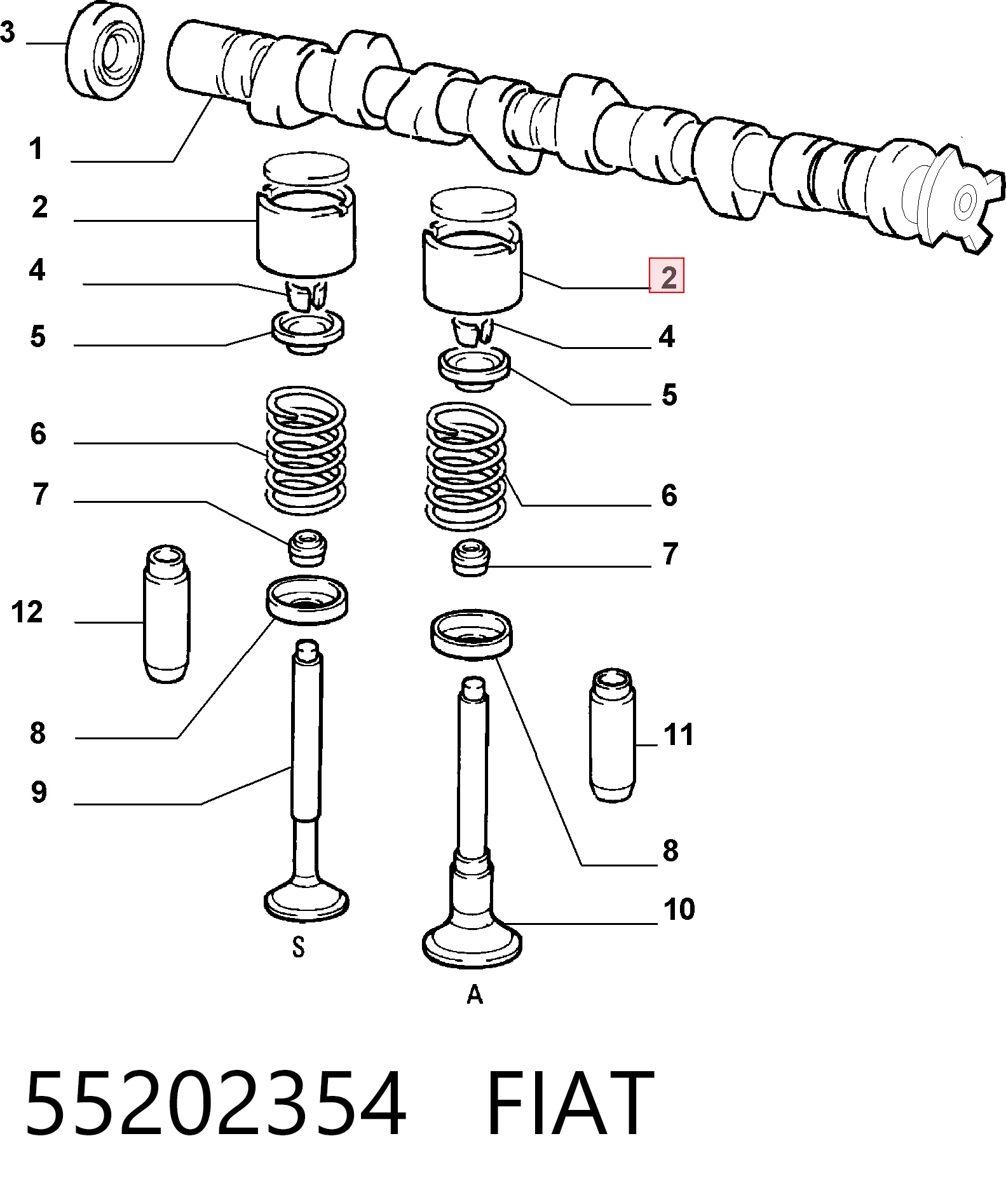 55223431 Chrysler Гідрокомпенсатор