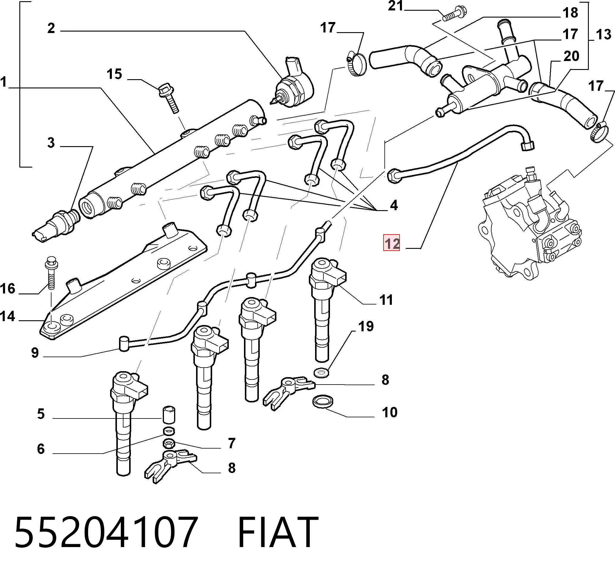 55204107 Fiat/Alfa/Lancia