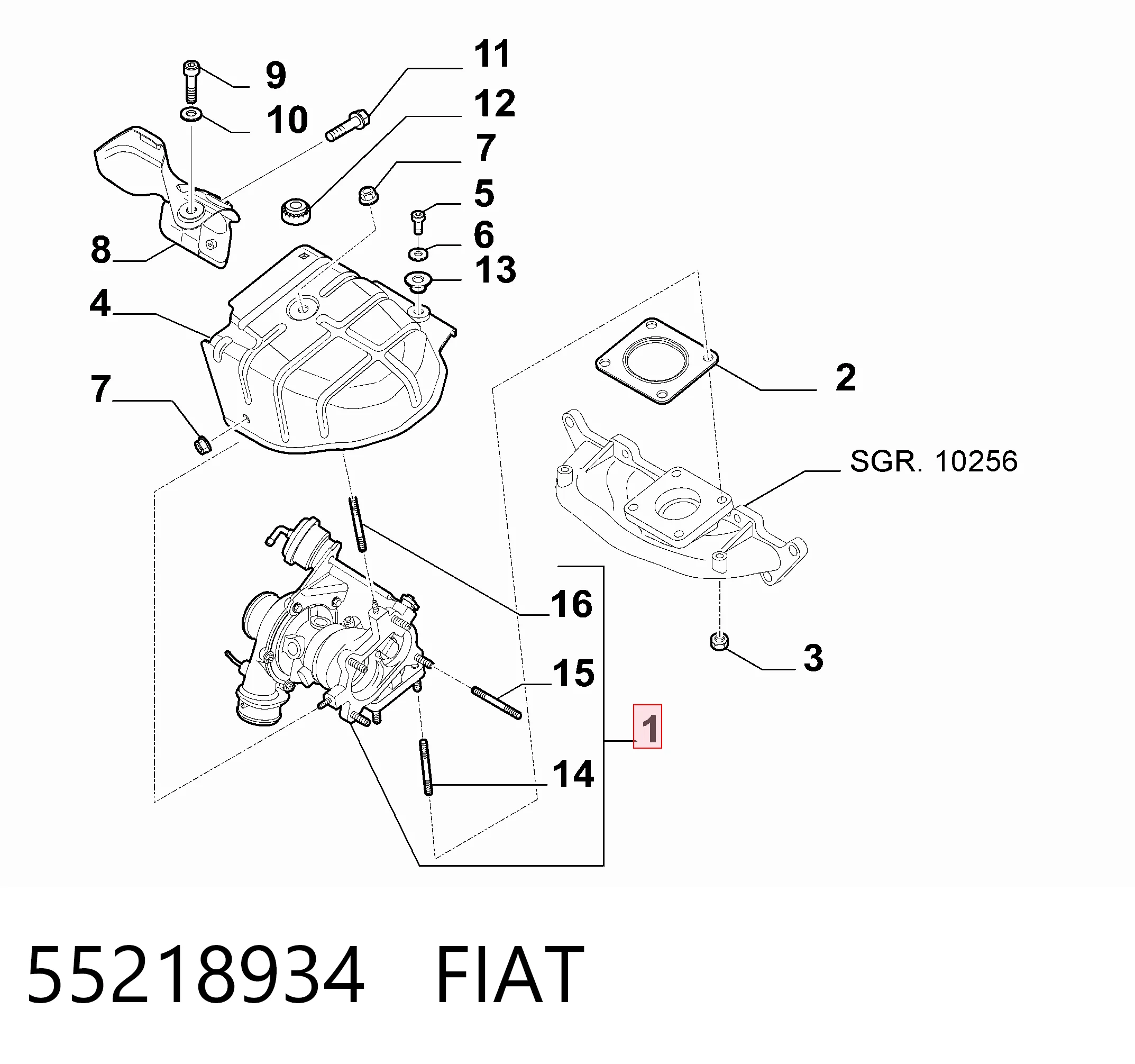55218934 Fiat/Alfa/Lancia Турбонаддув
