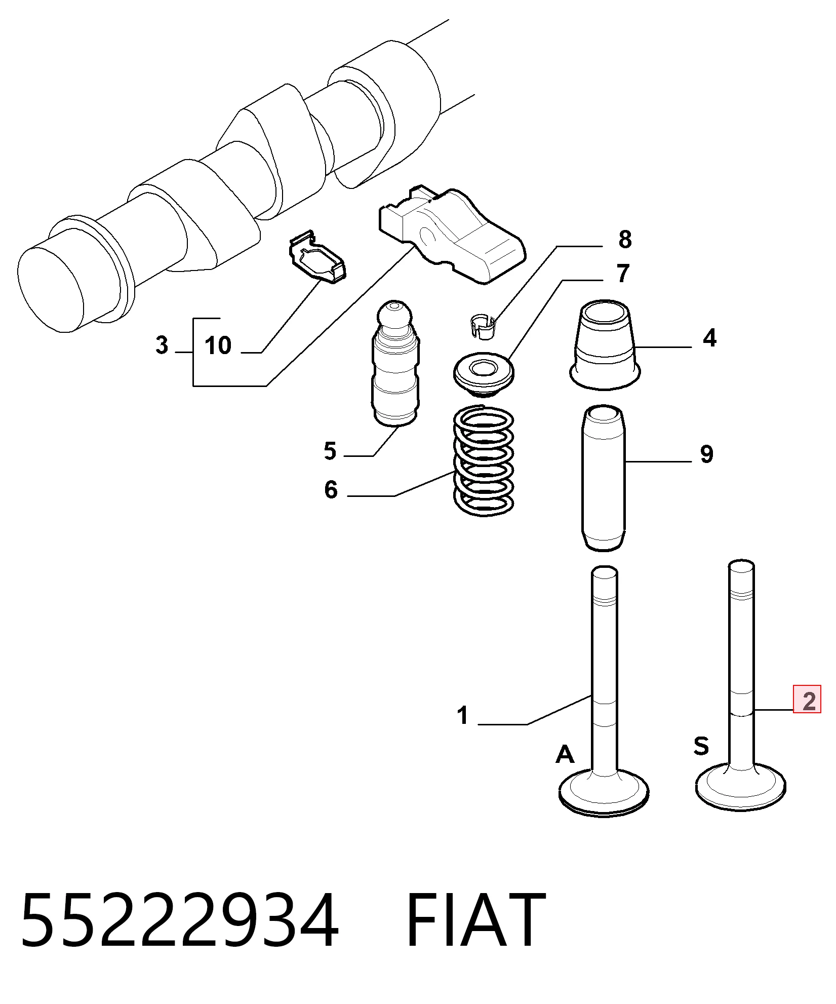 Вихлопний клапан General Motors 55190249 ціна, від 7.90 USD