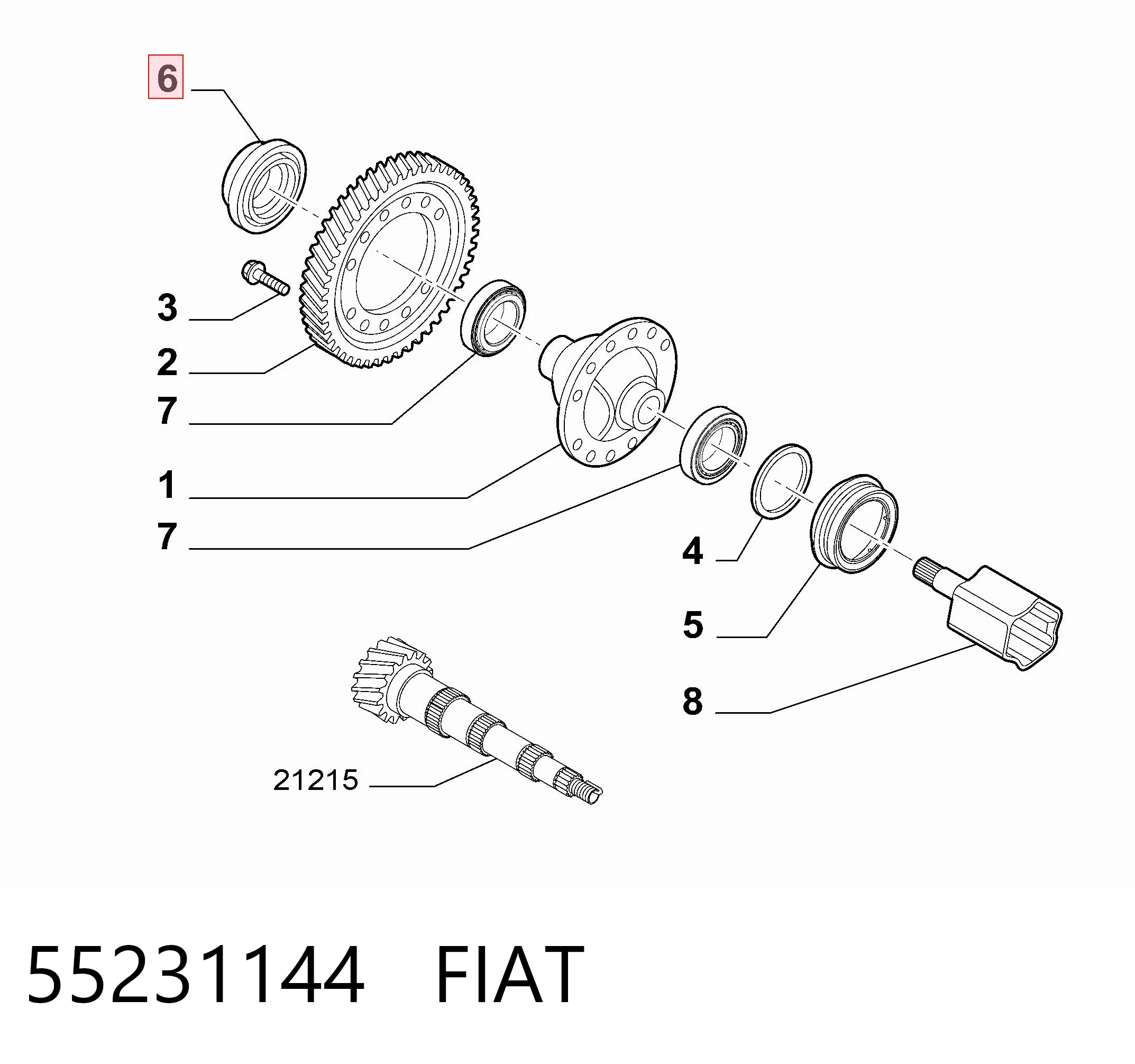 Купити 40004760 Chrysler Сальник піввісі переднього моста, правою