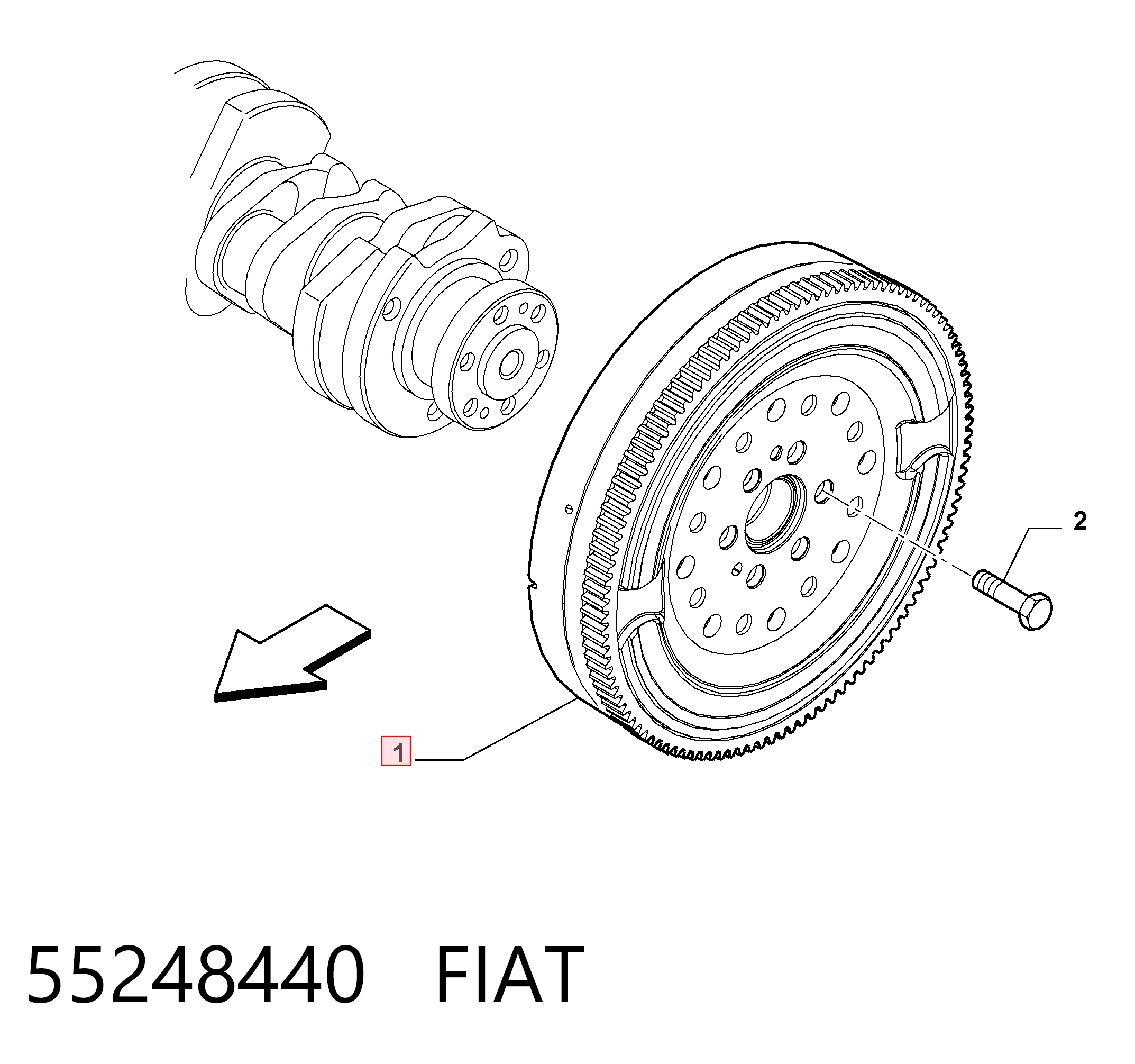 Маховик двигуна Opel 616375 ціна, від 341.86 USD