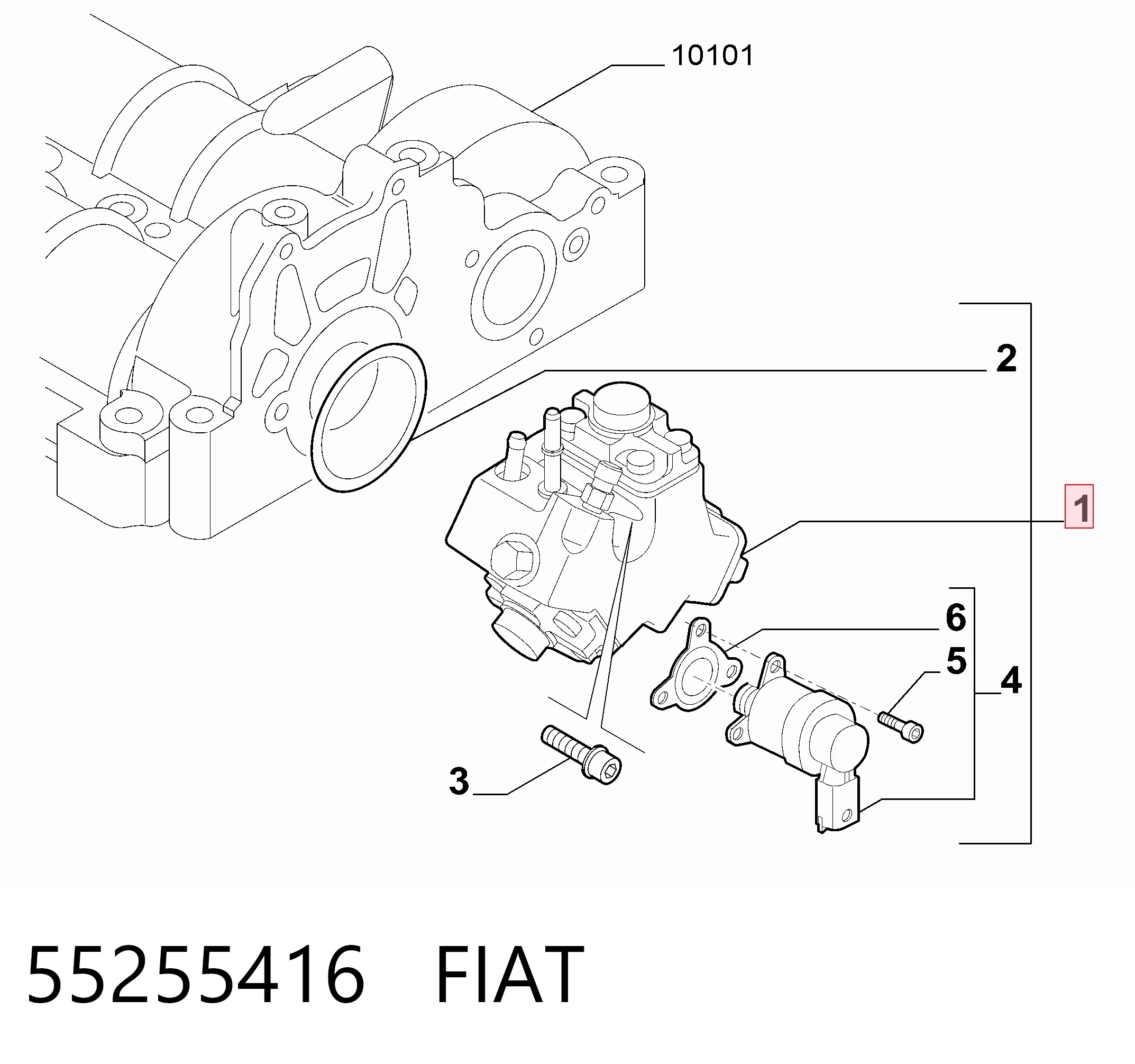 Купити Паливний насос високого тиску Fiat Doblo II 263