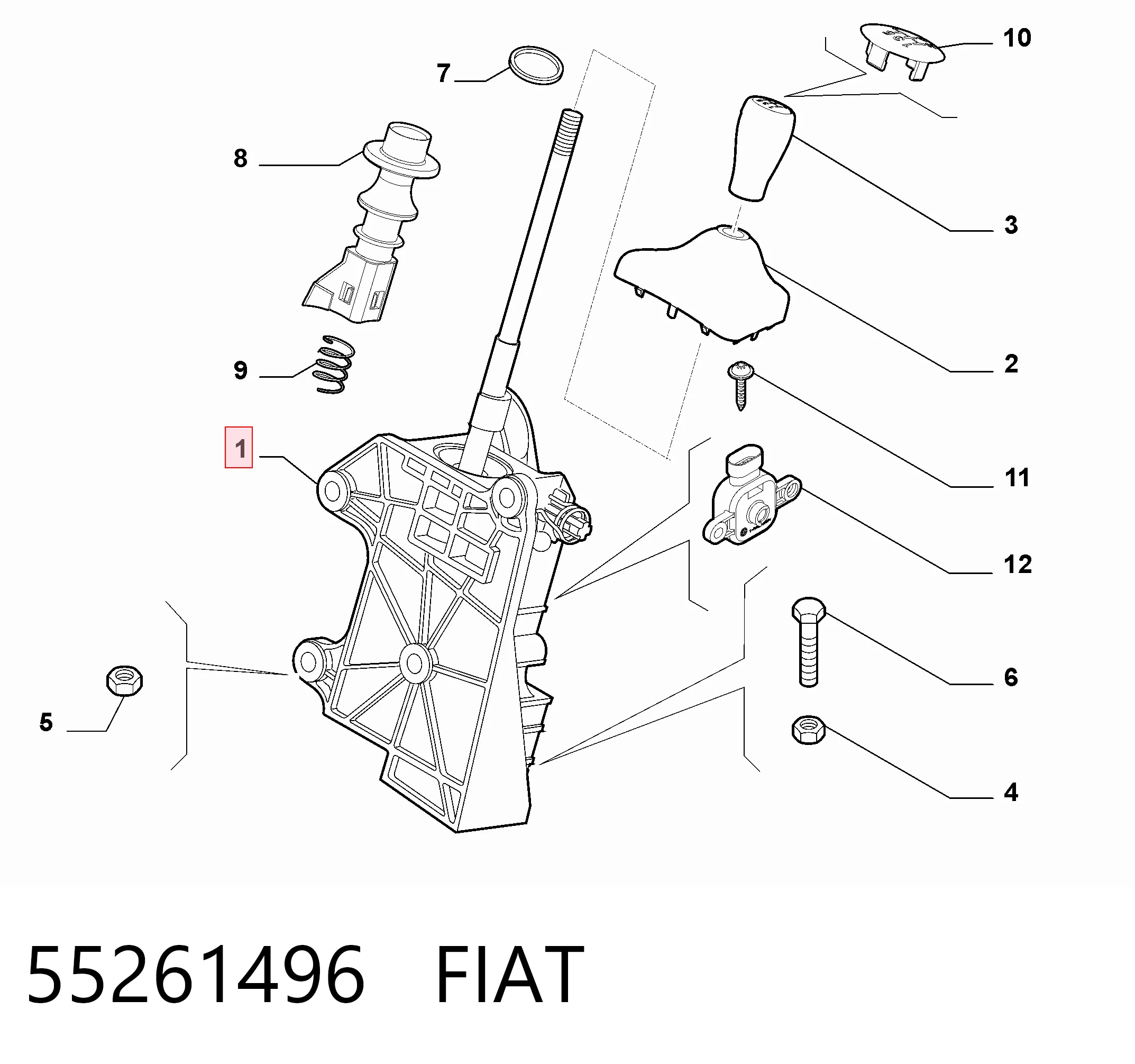 Механізм перемикання передач DF FI94983 ціна, від 75.07 USD