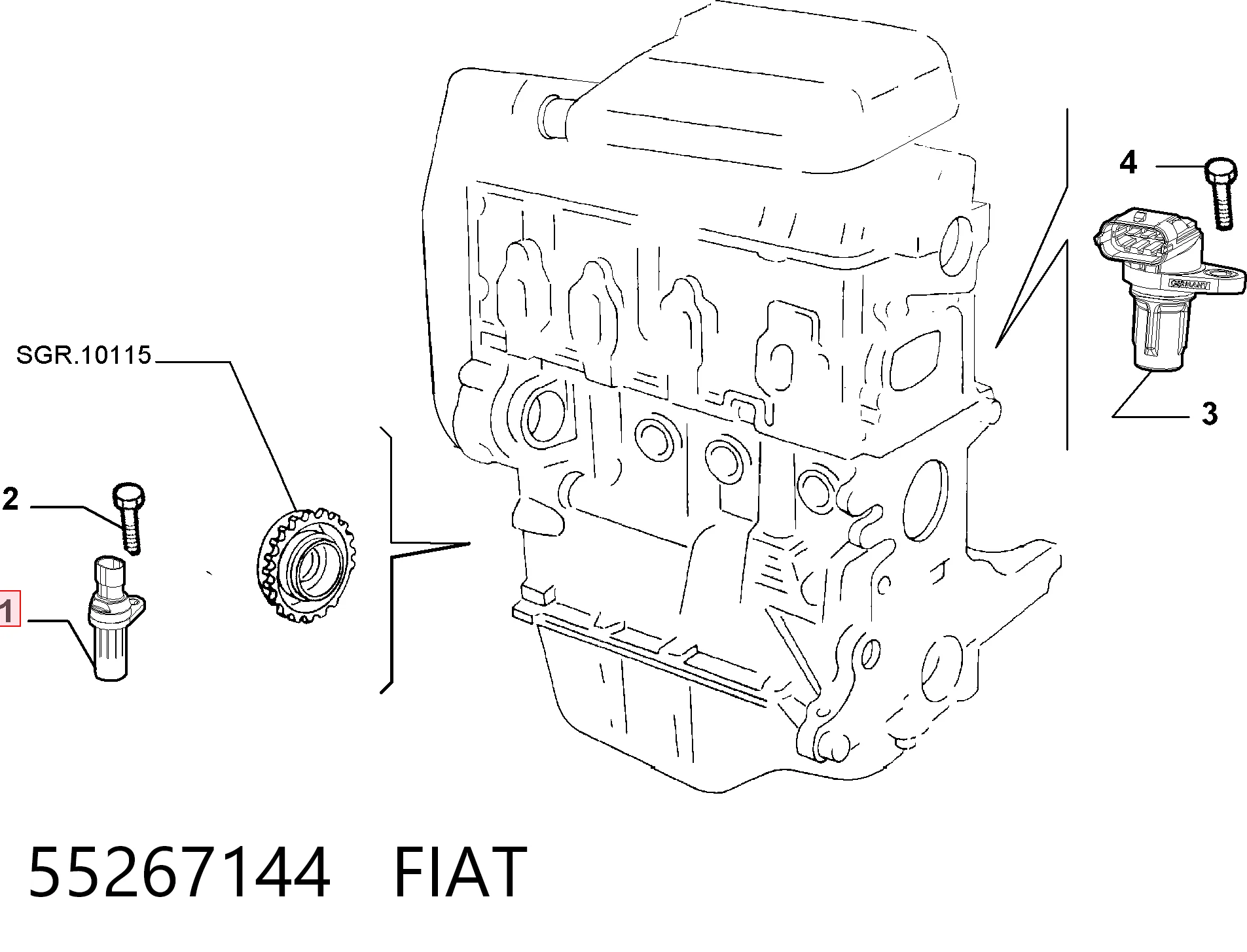55267144 Fiat/Alfa/Lancia ДПКВ