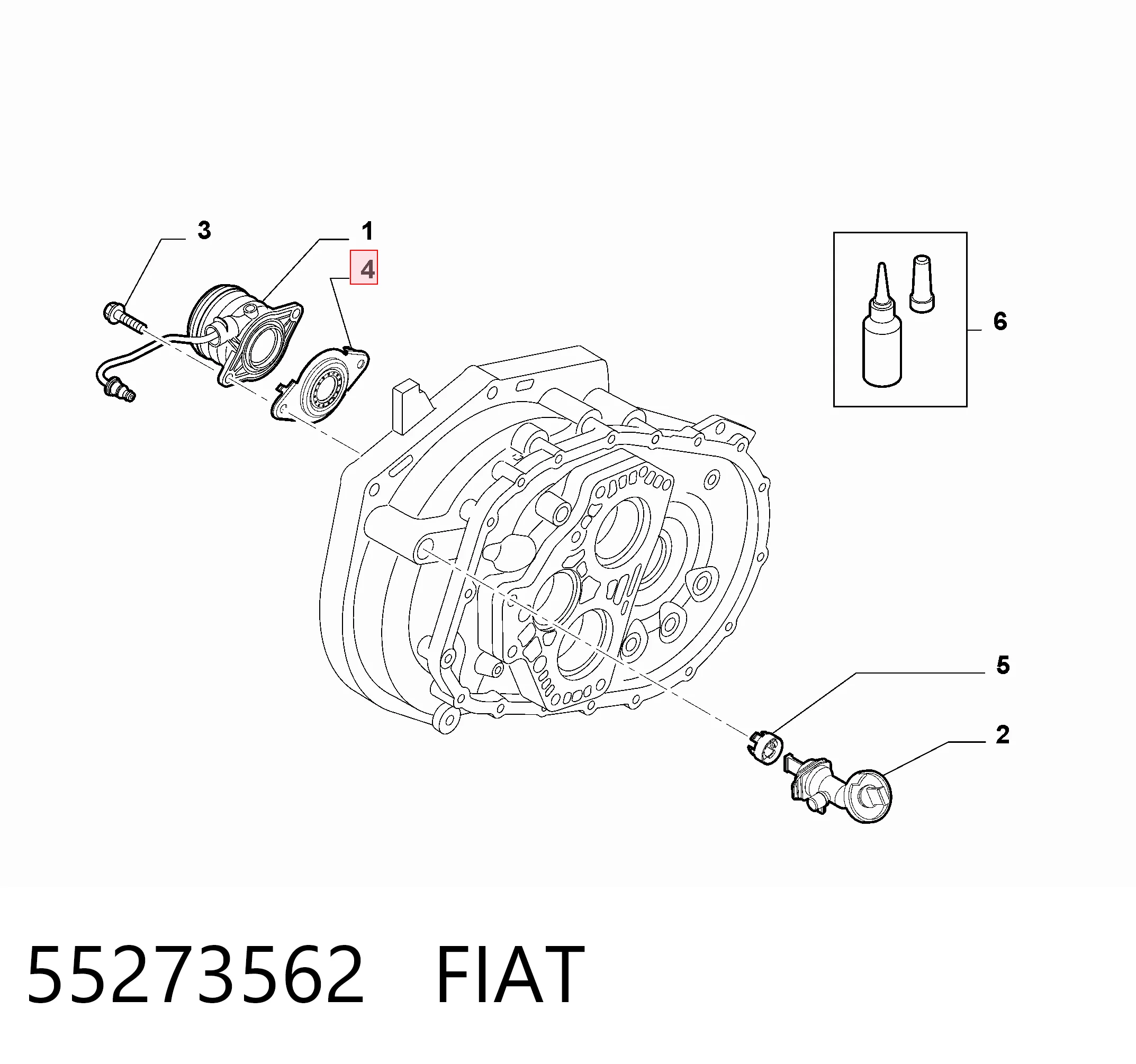 55210247 General Motors Сальник АКПП/КПП, вхідного/первинного вала