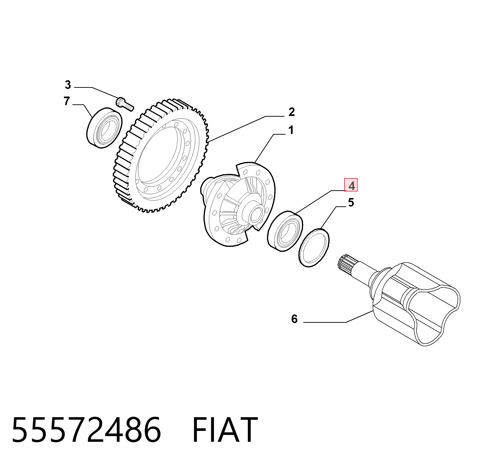 Підшипник КПП 55572486 Opel