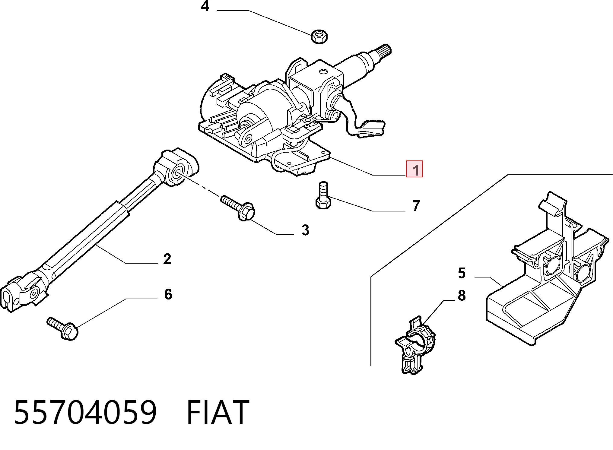 Купити Рульова колонка Fiat Punto GRAND 199