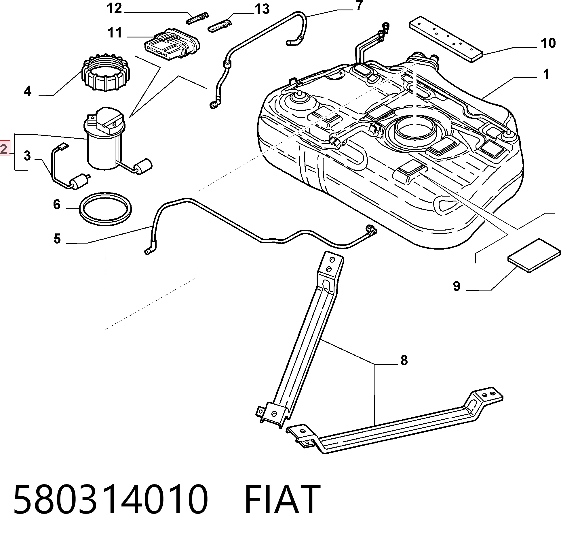 Бензонасос GA2260 Magneti Marelli