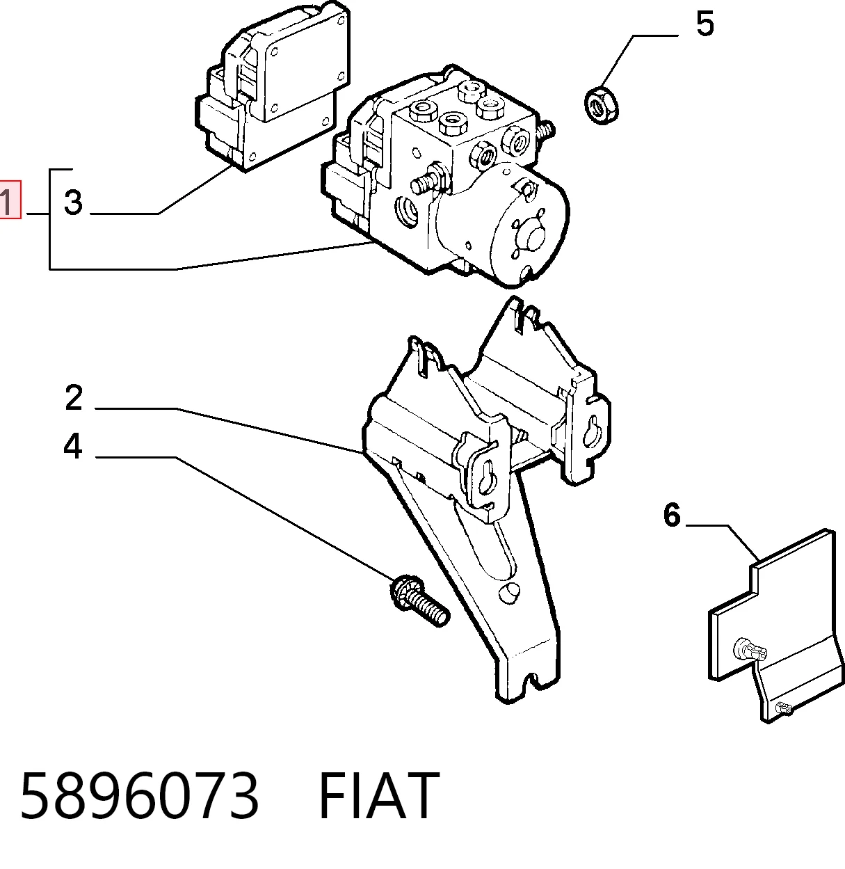 Блок управління АБС (ABS) на Alfa Romeo 146  930