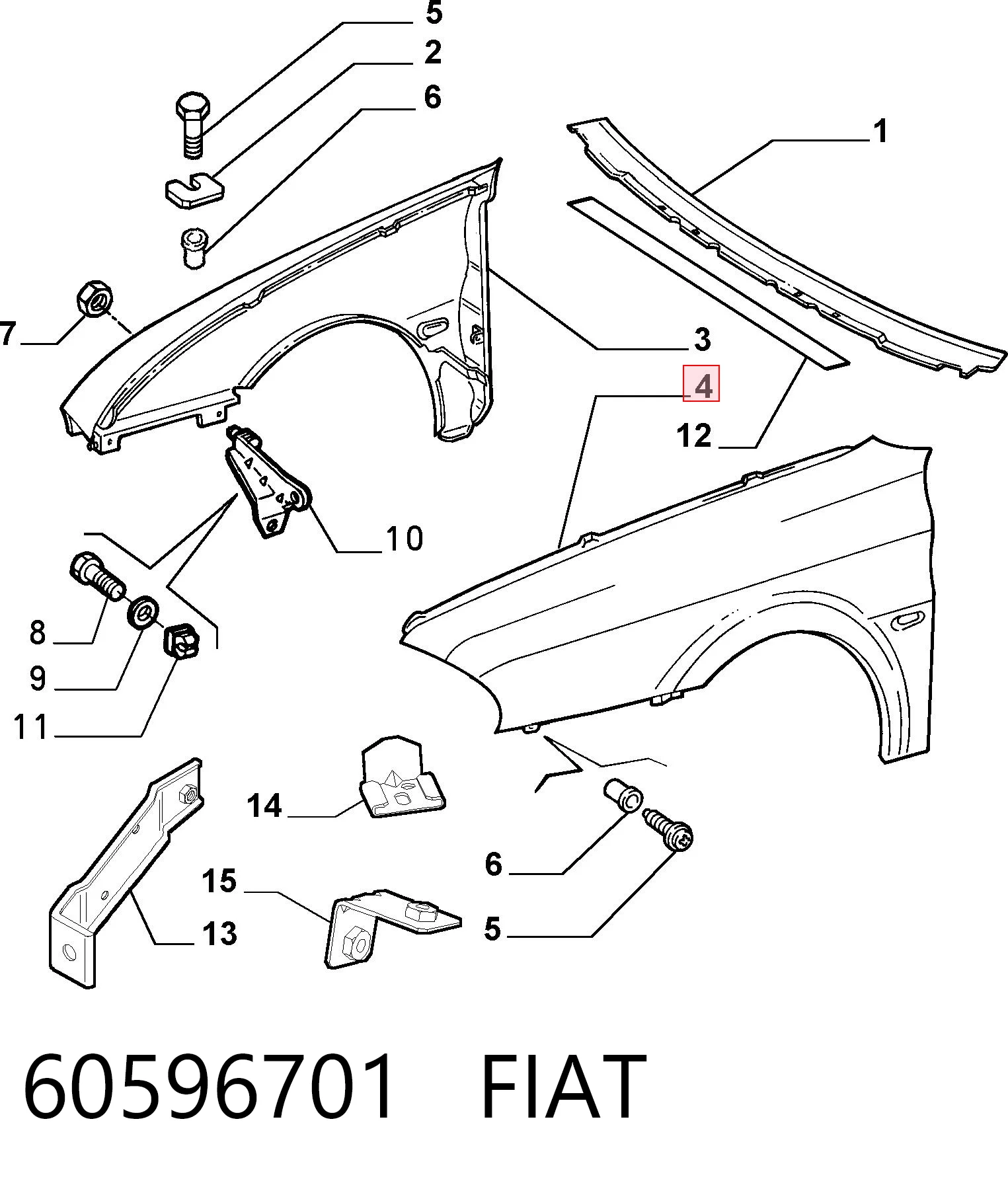 60596701 Fiat/Alfa/Lancia
