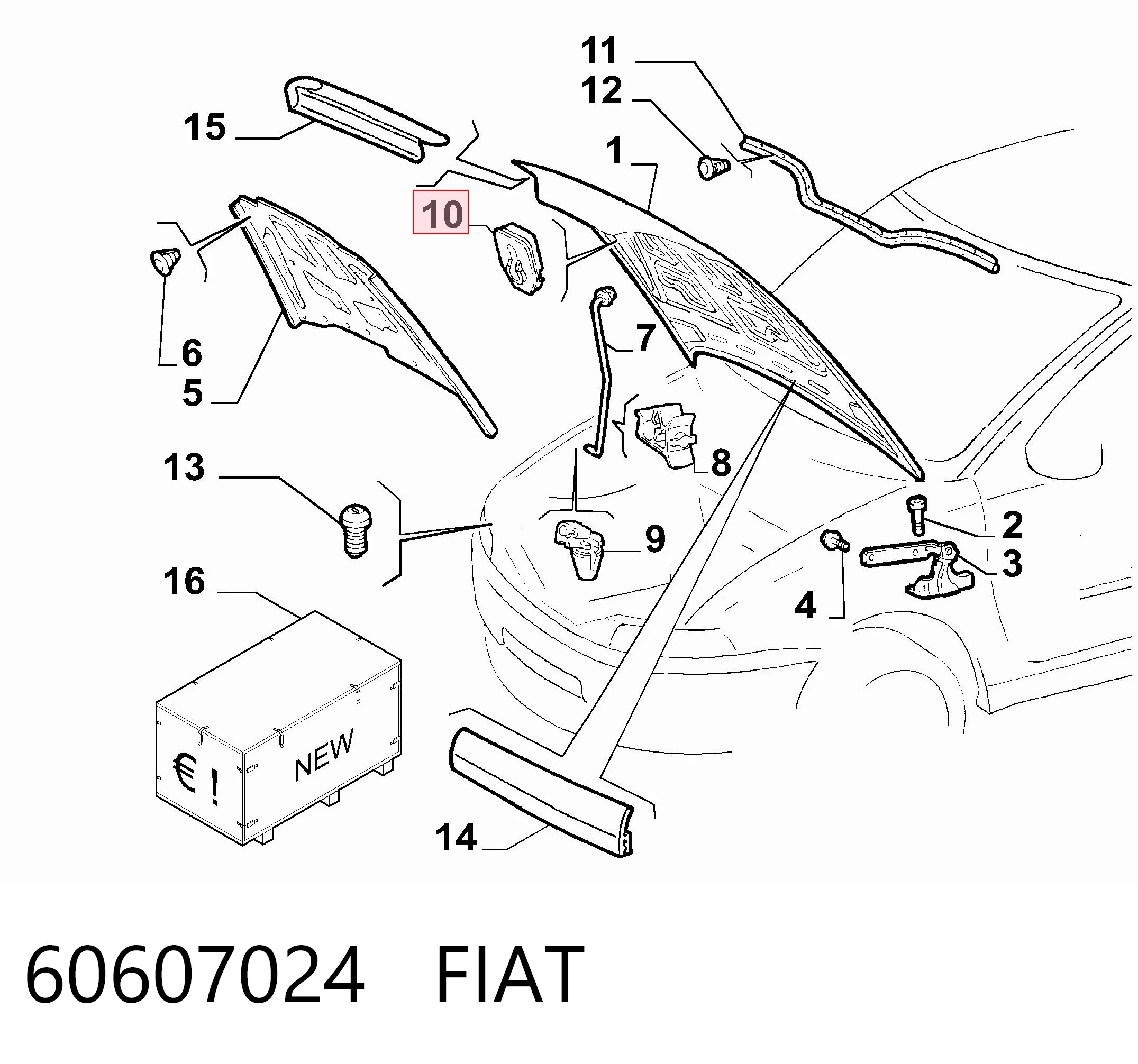 Фіксатор підпори капота Chrysler 82467481 ціна, від 1.24 USD
