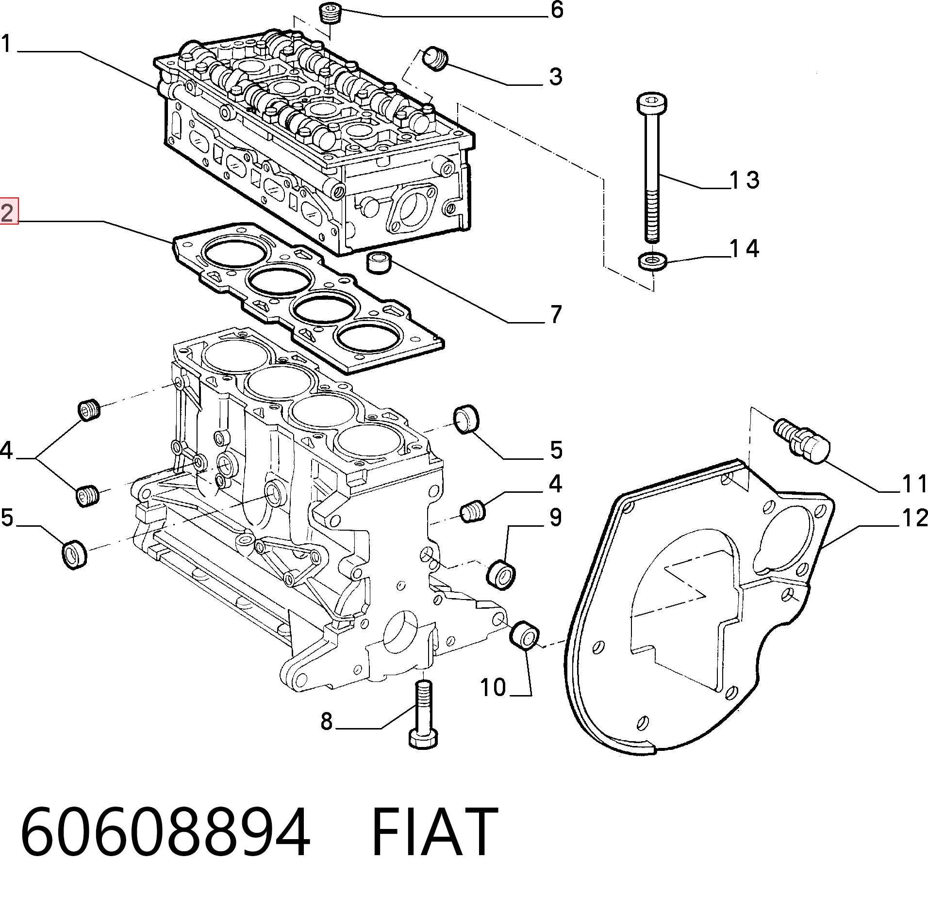 Купити Прокладка ГБЦ Alfa Romeo 146  930