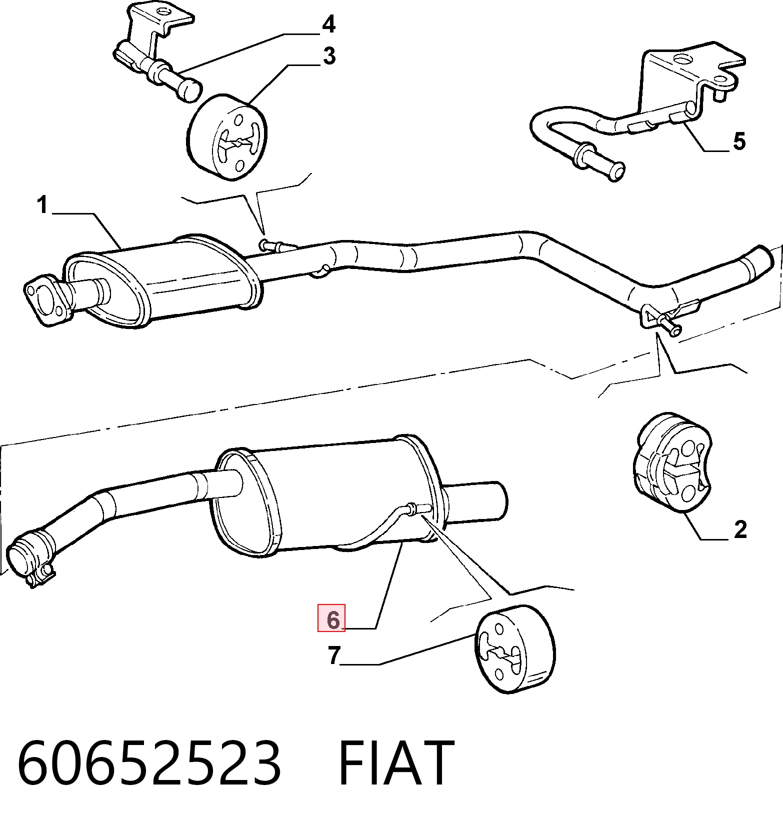 Вихлопна труба Alfa Romeo 156 седан (932) (1997 - 2005) ціна, від 69.15 USD