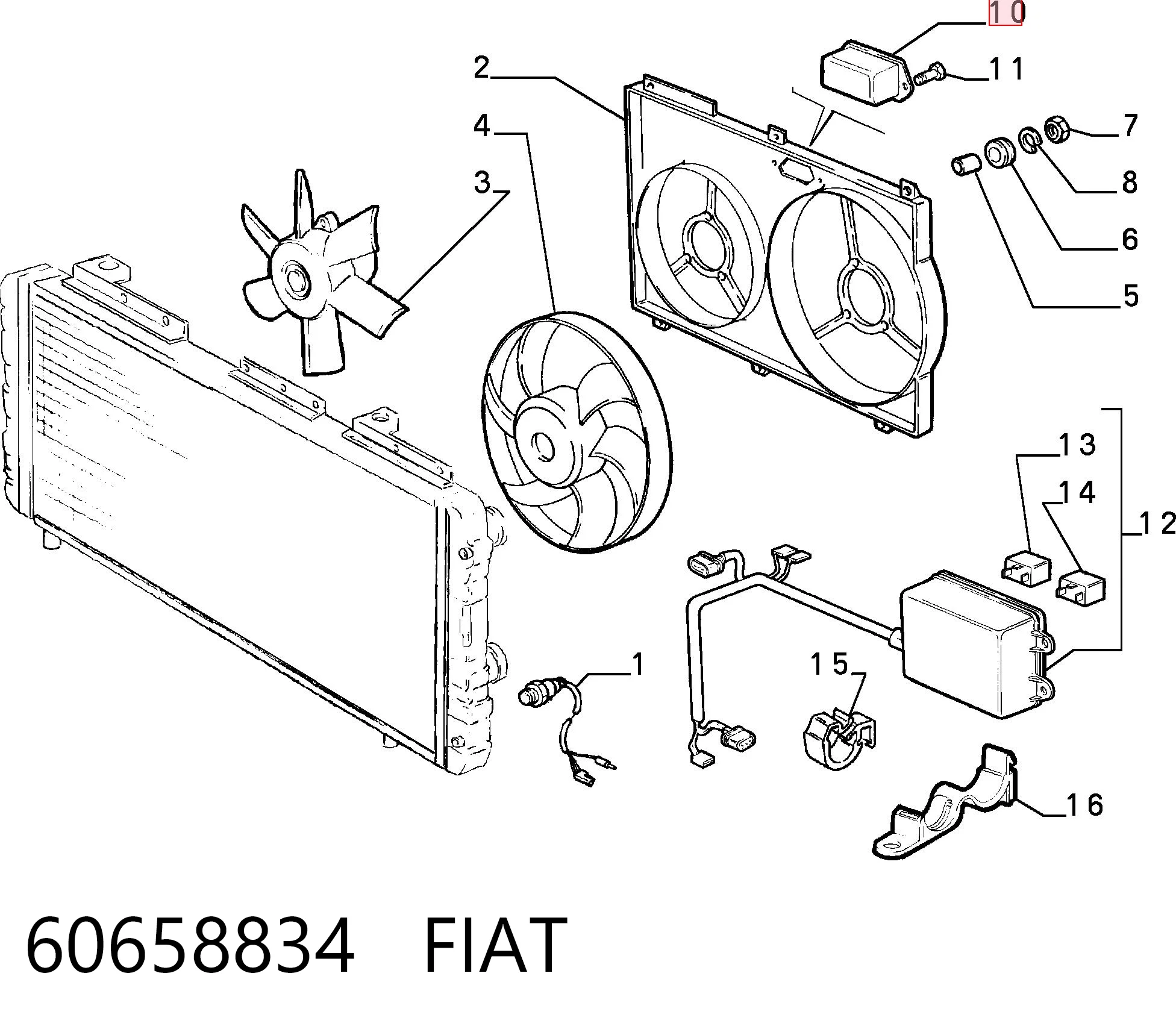 60658834 Fiat/Alfa/Lancia Регулятор оборотів вентилятора