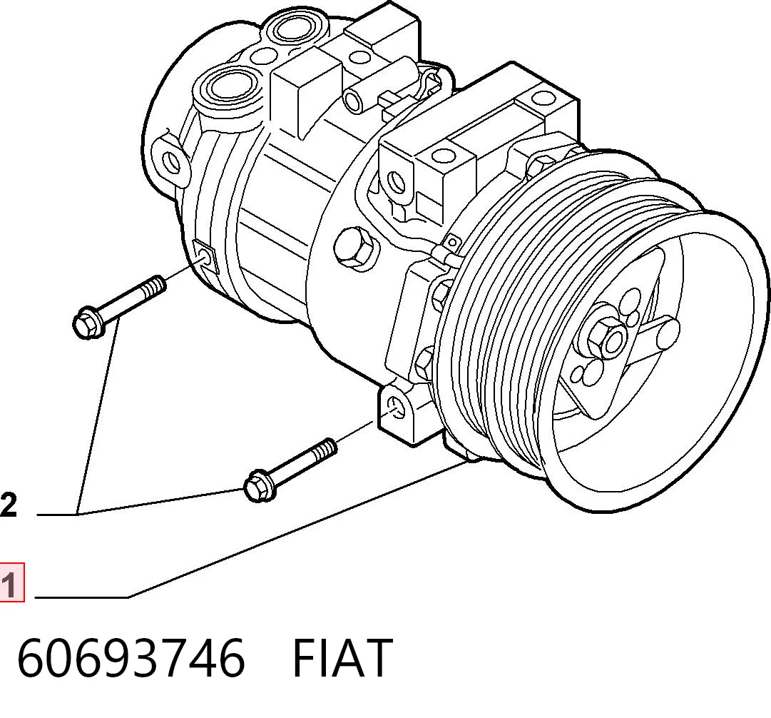 60693746 Fiat/Alfa/Lancia Компресор холодоагенту