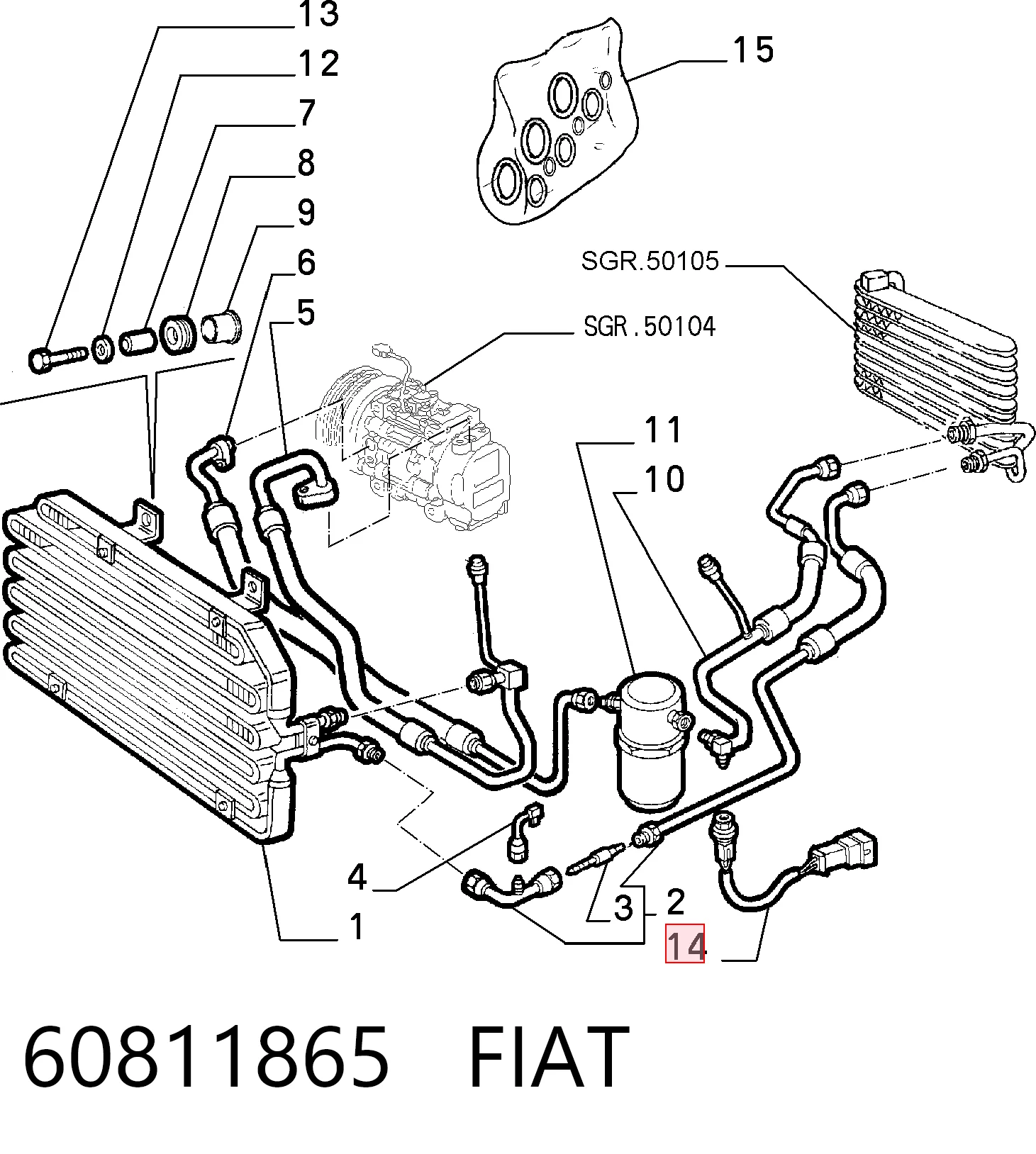 60811865 Fiat/Alfa/Lancia