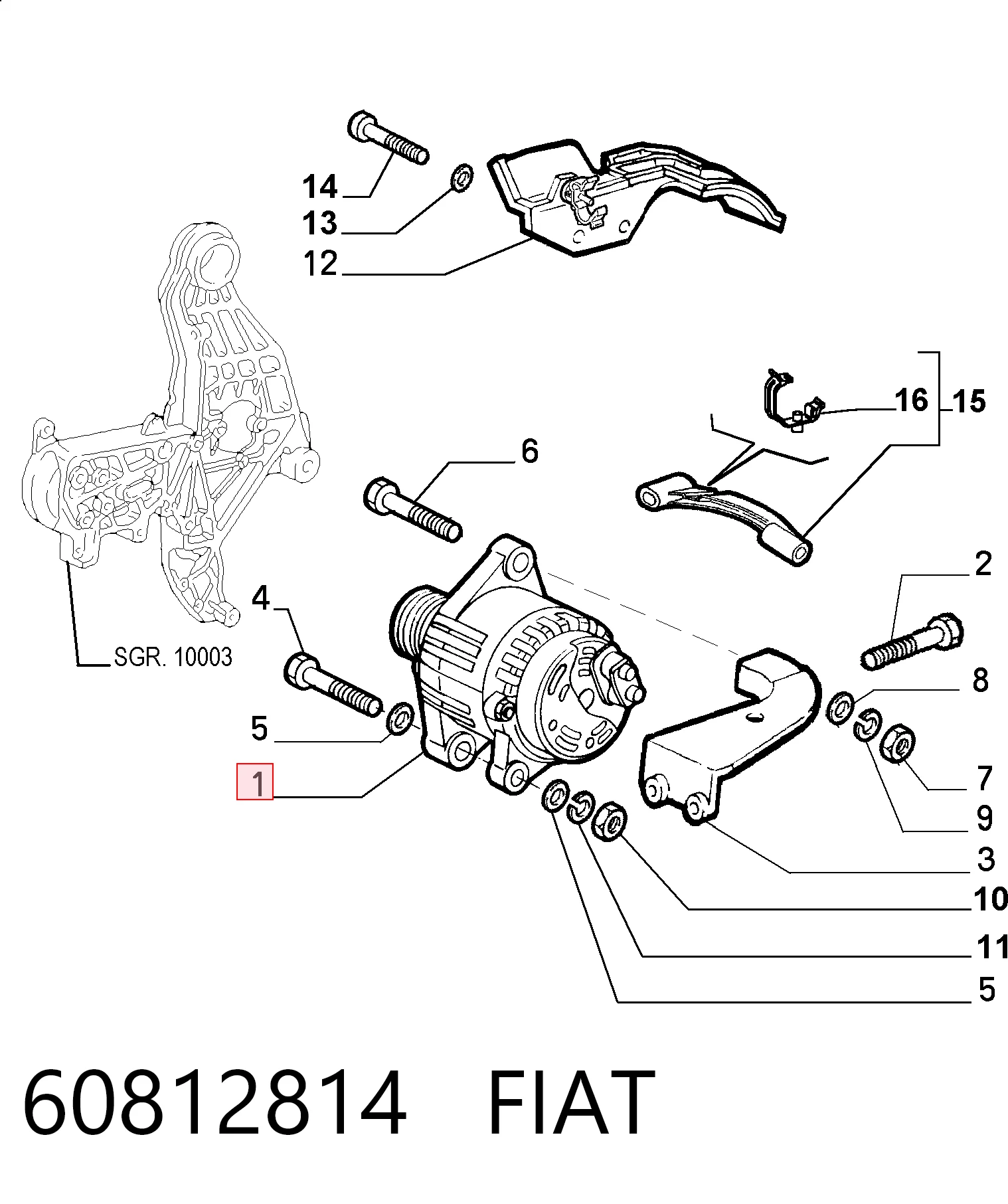Генератор Ferrari 46430531 ціна, від 140.47 USD
