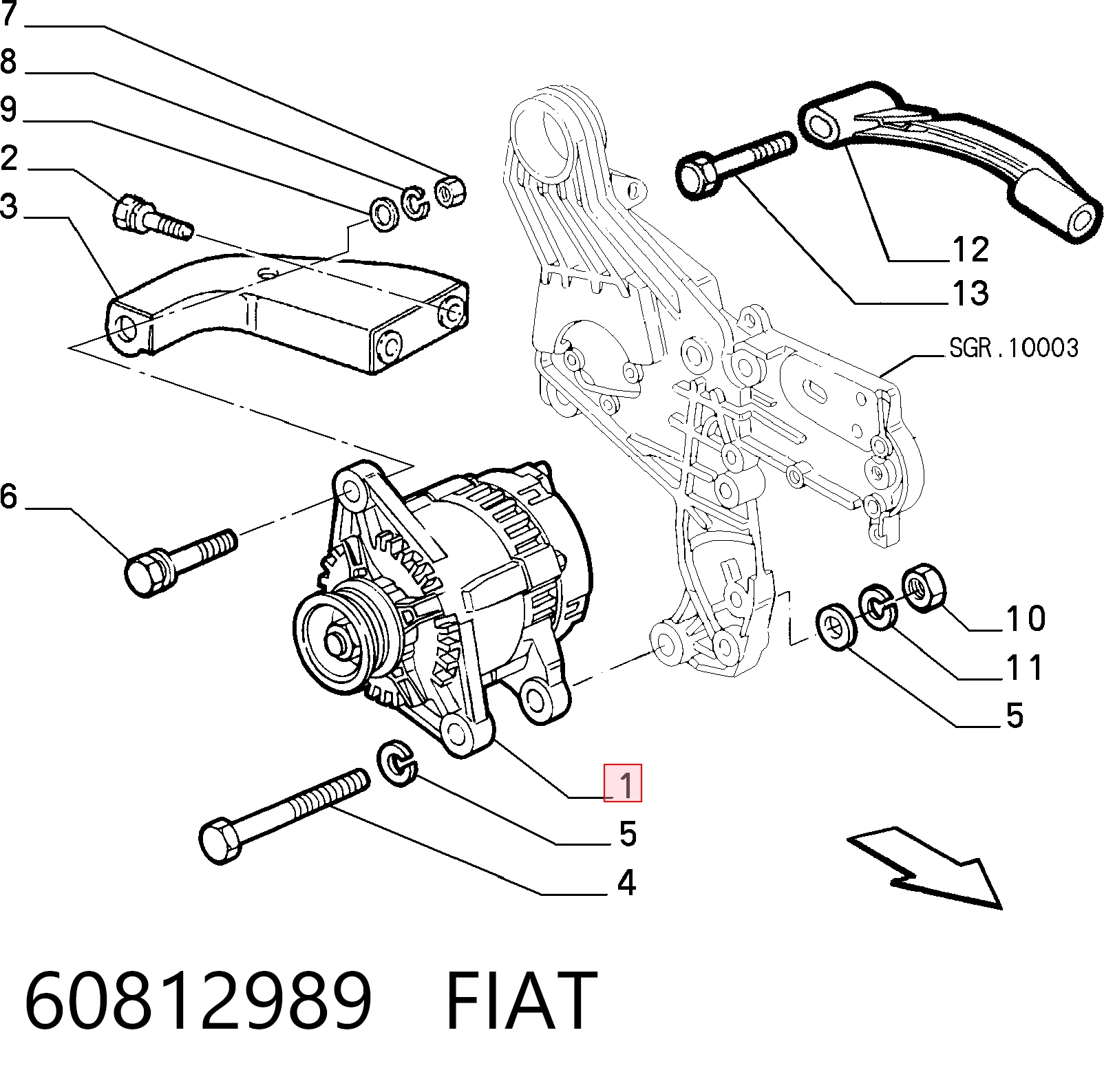 Генератор 943311591010 Magneti Marelli