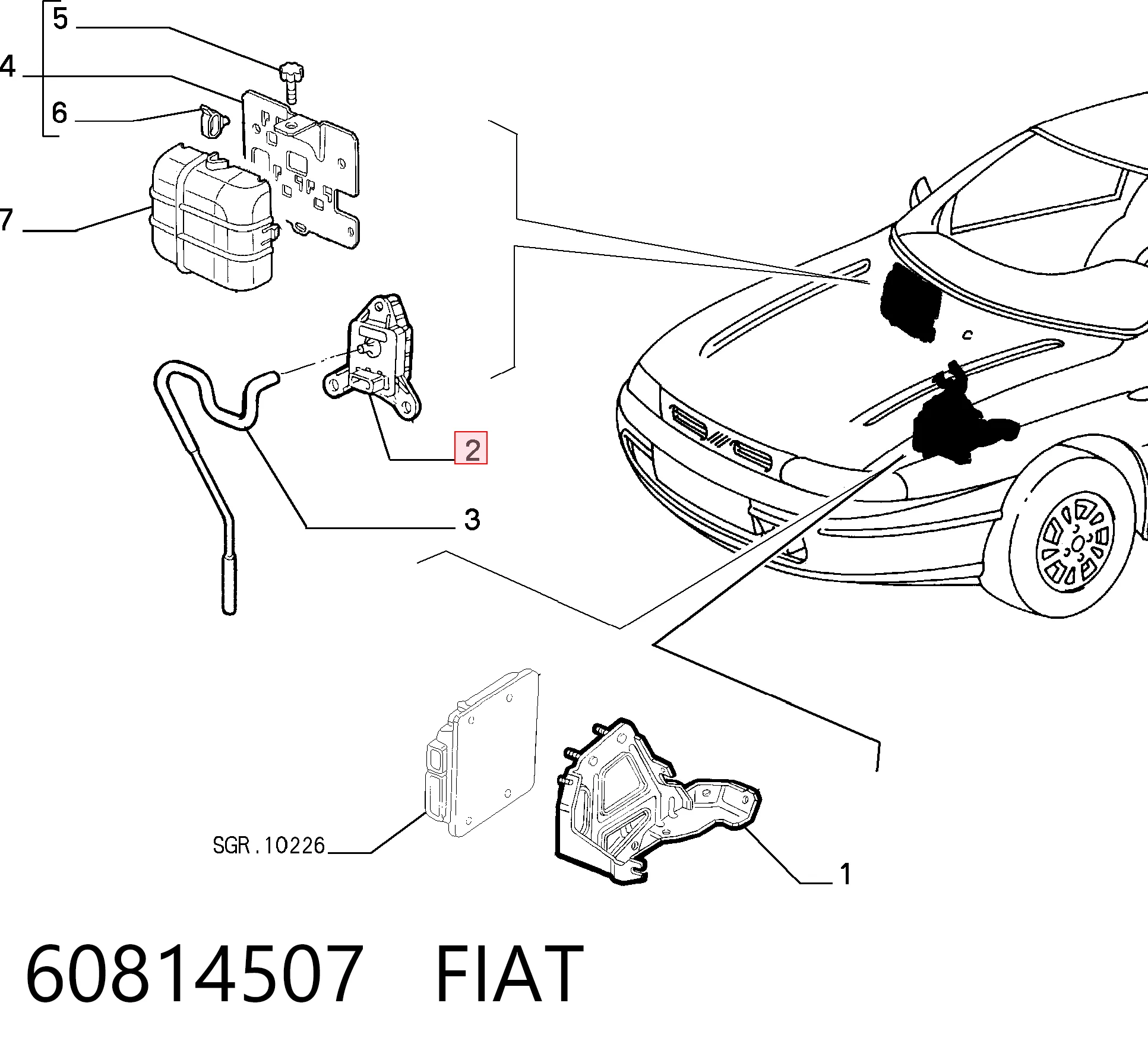 60814507 Fiat/Alfa/Lancia Датчик наддува