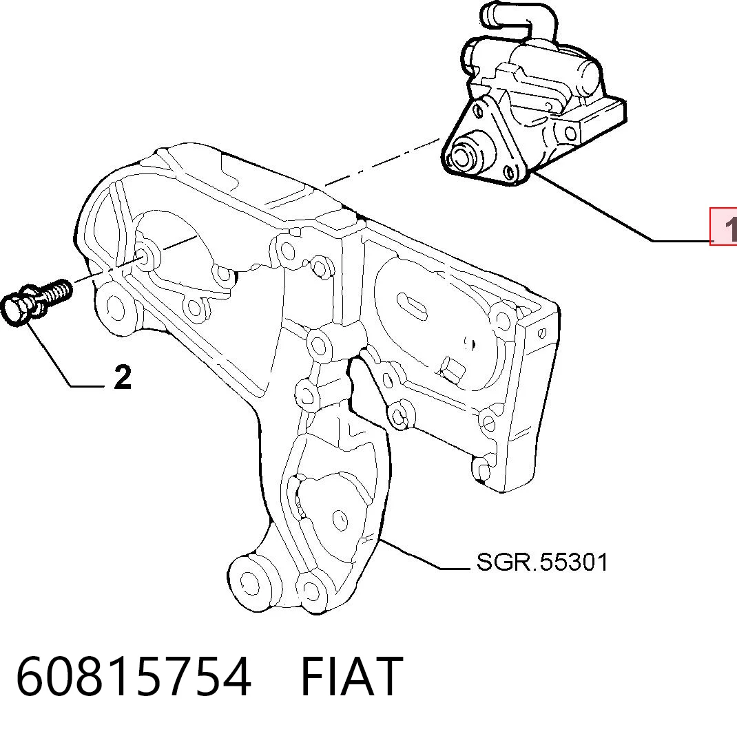 60815754 Fiat/Alfa/Lancia Насос гідропідсилювача