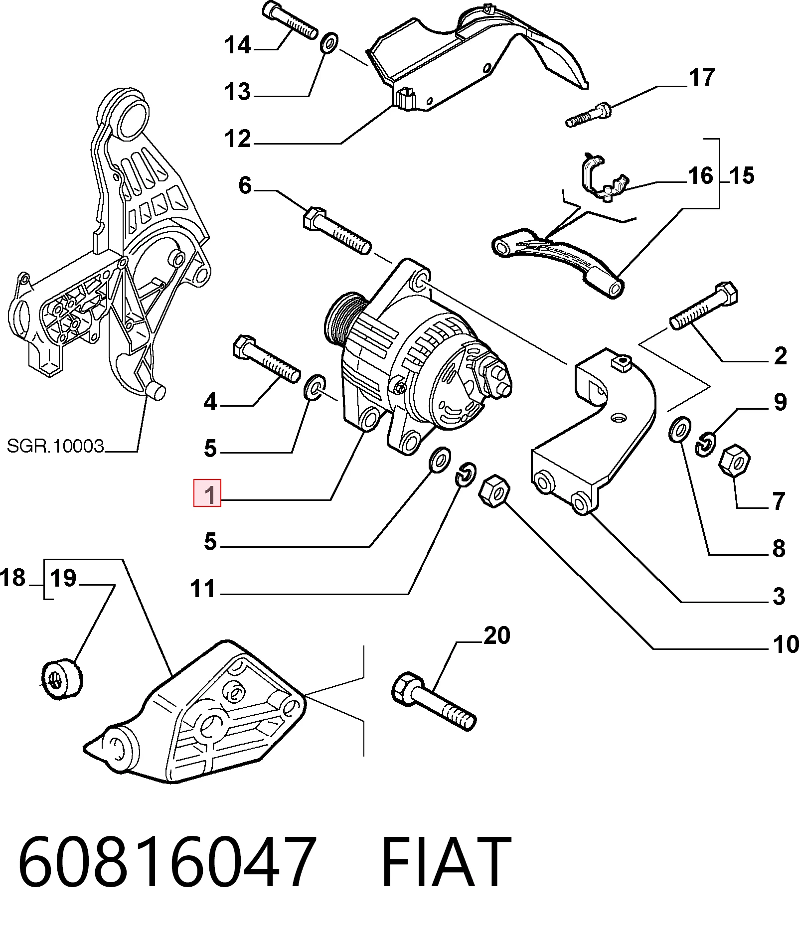 Купити 46430531 Ferrari Генератор