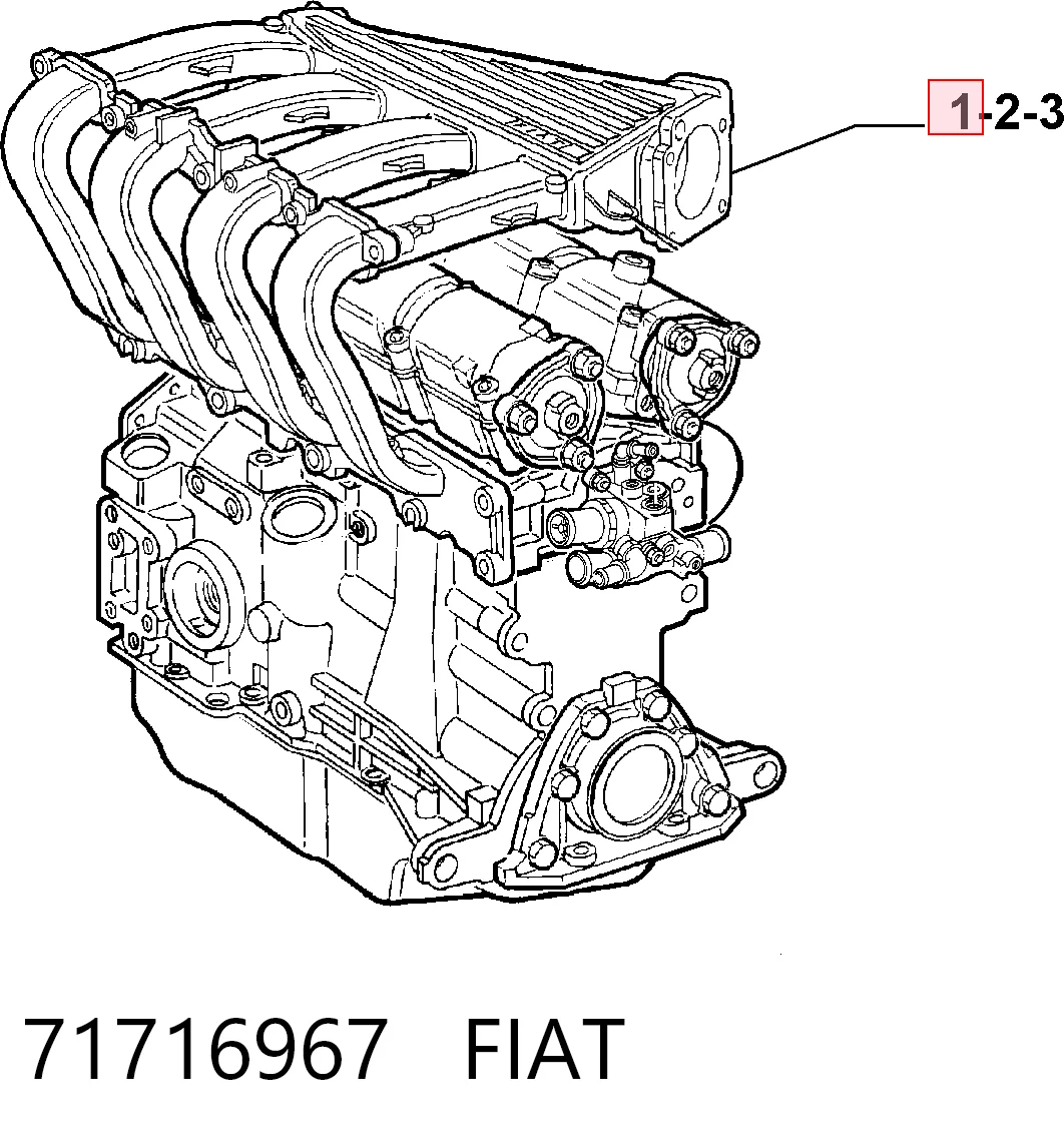 Мотор в зборі на Fiat Brava  182