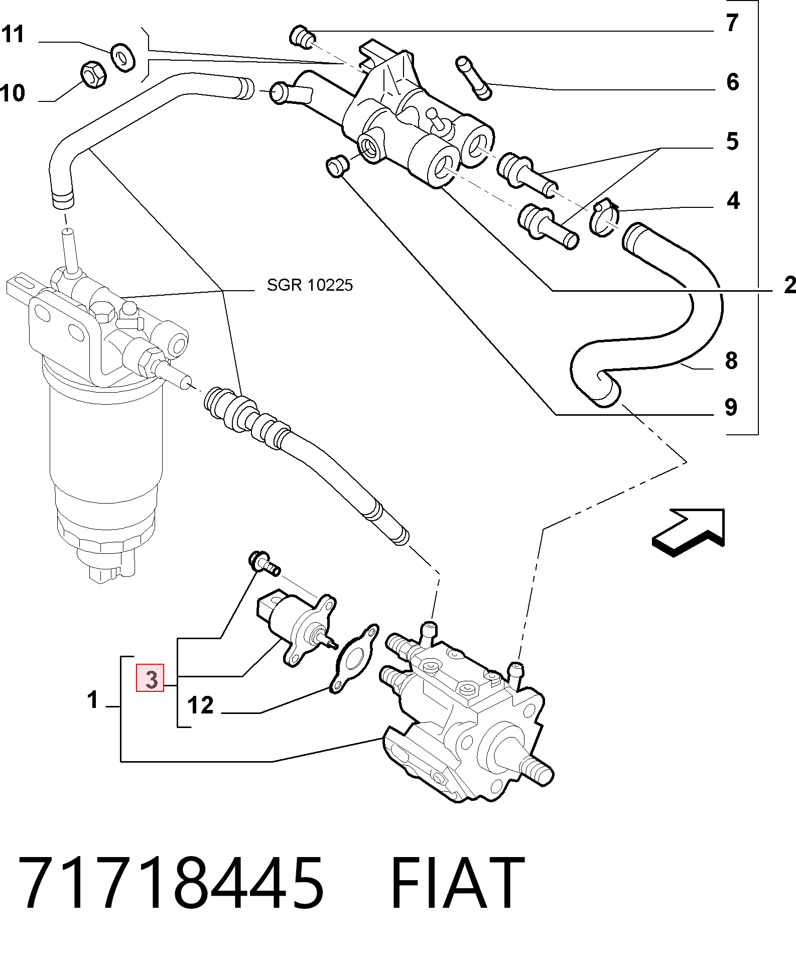 Регулятор тиску палива Bosch F00R0P1794
