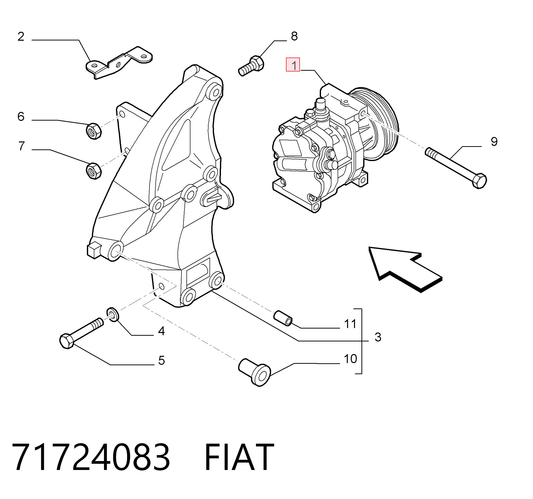 Компресор системи кондиціювання Polcar SKK044 ціна, від 56.24 USD