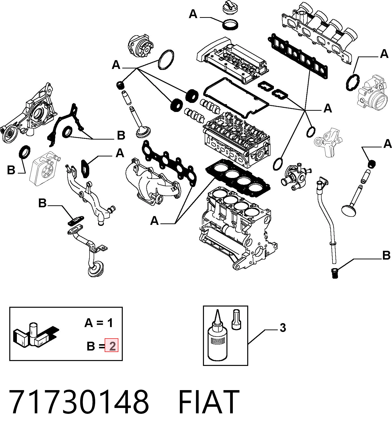 Сальник колінвала задній Fiat Punto 1