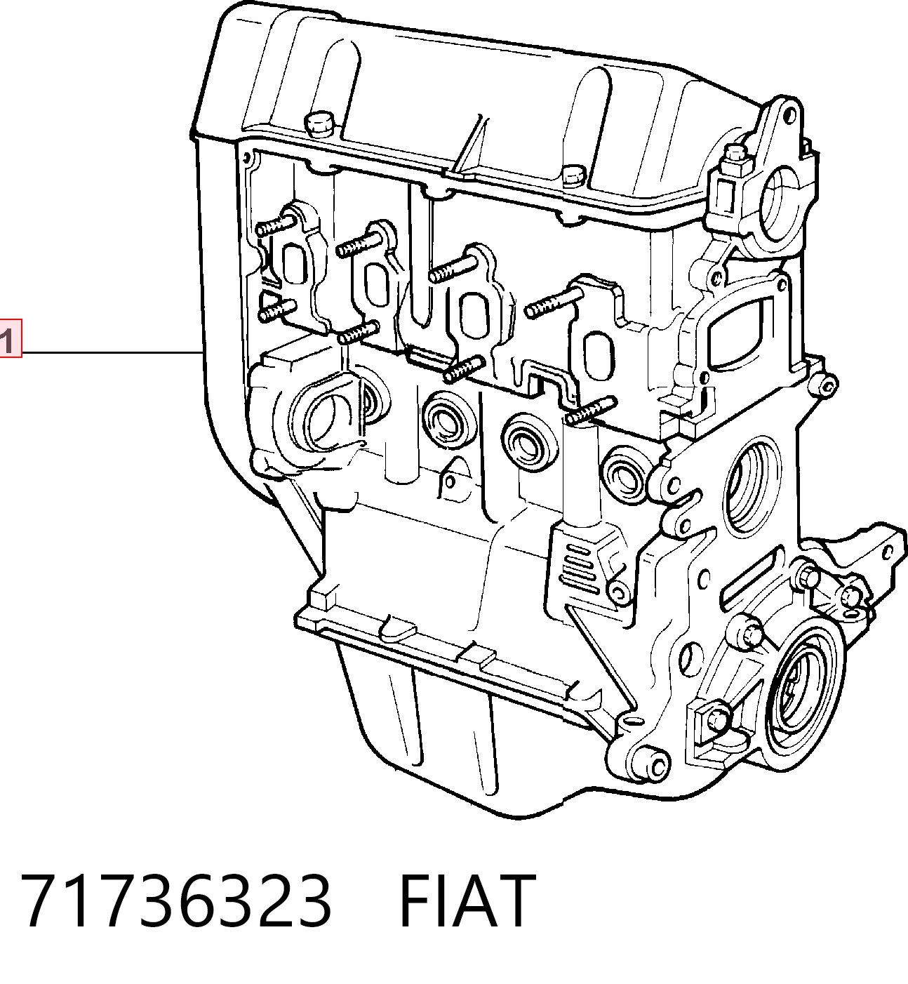 Мотор в зборі на Fiat Punto II 188