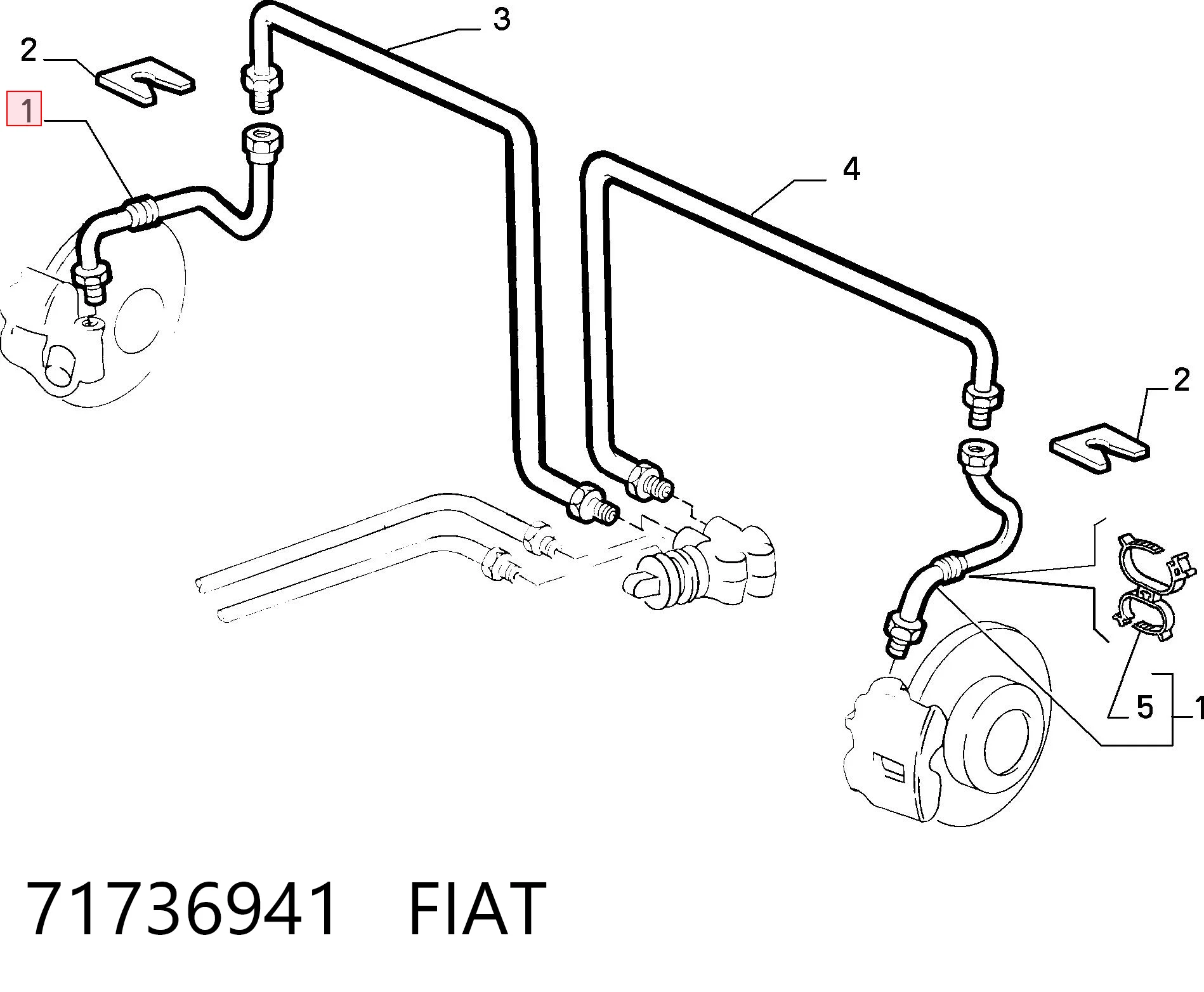 1650875080 Peugeot/Citroen Шланг гальмівний задній