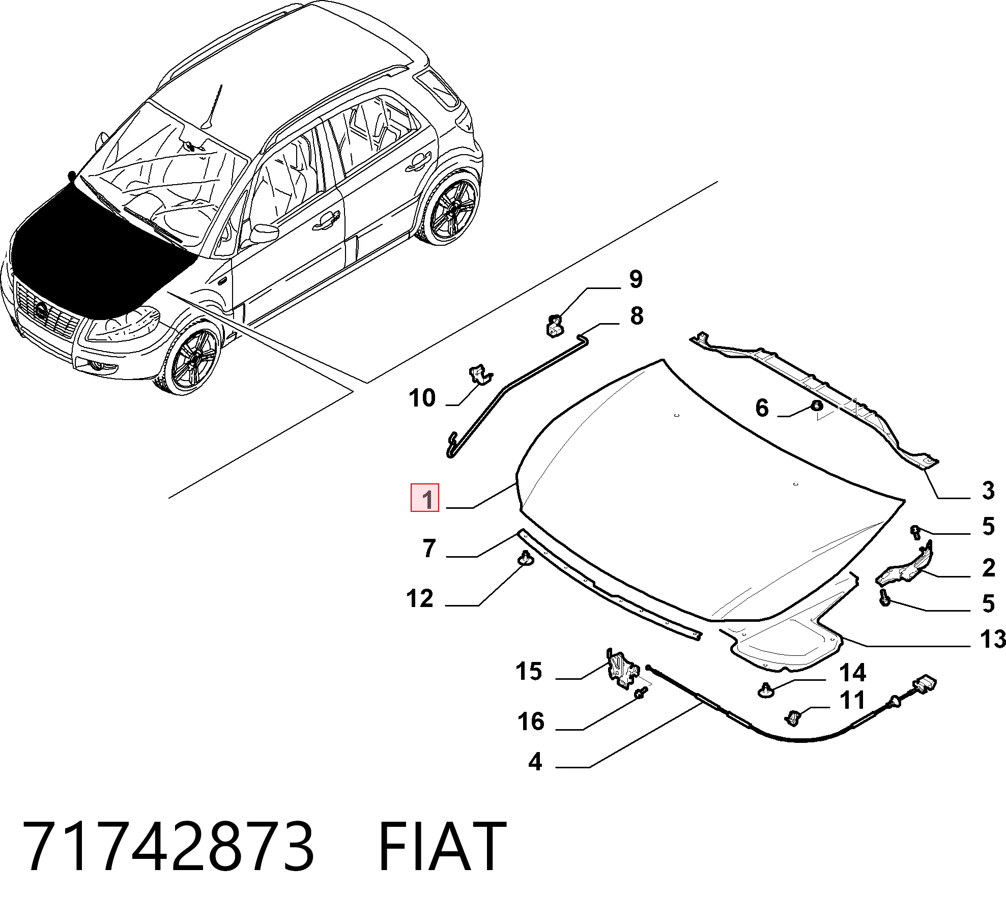 Капот Elit 6835280