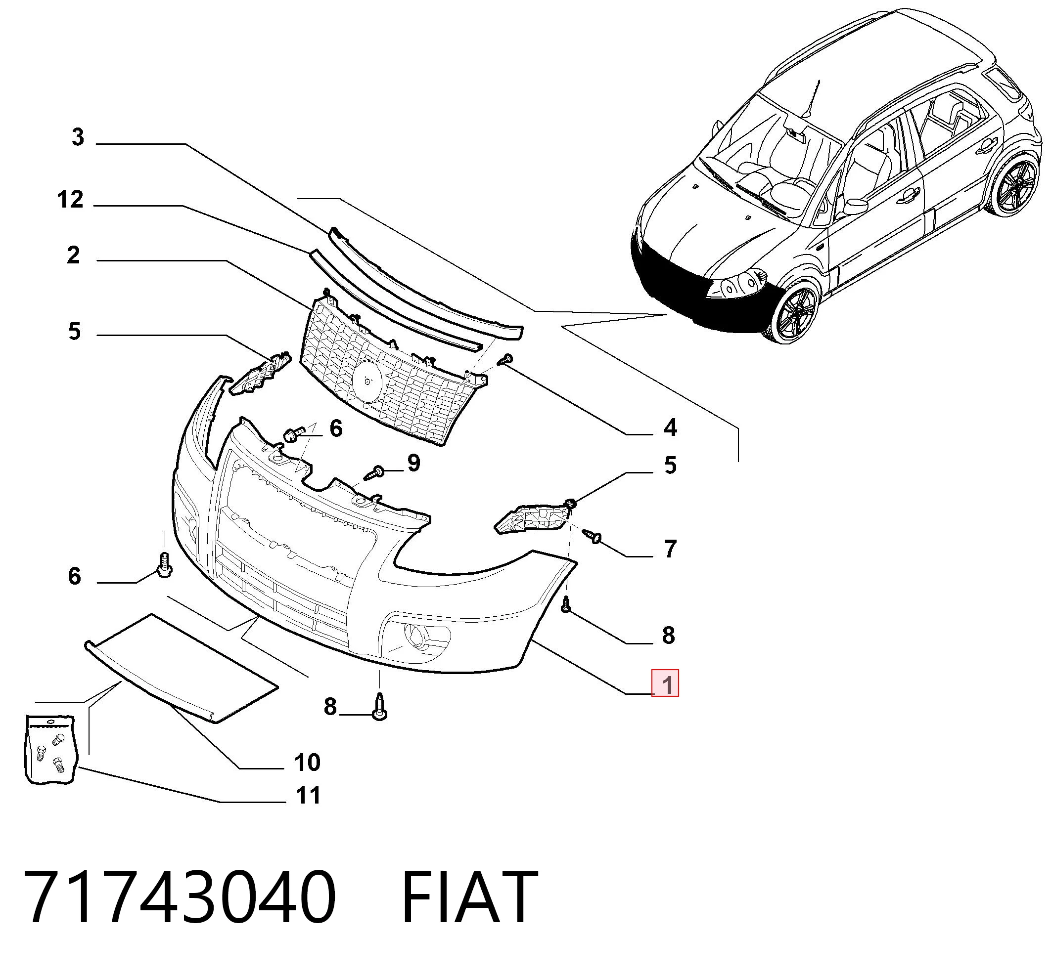 71743040 Fiat/Alfa/Lancia
